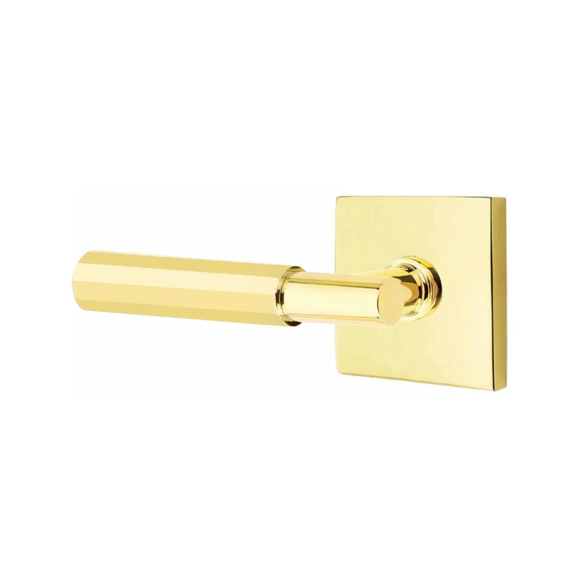 Emtek Select T-Bar Faceted Lever with Square Rosette 