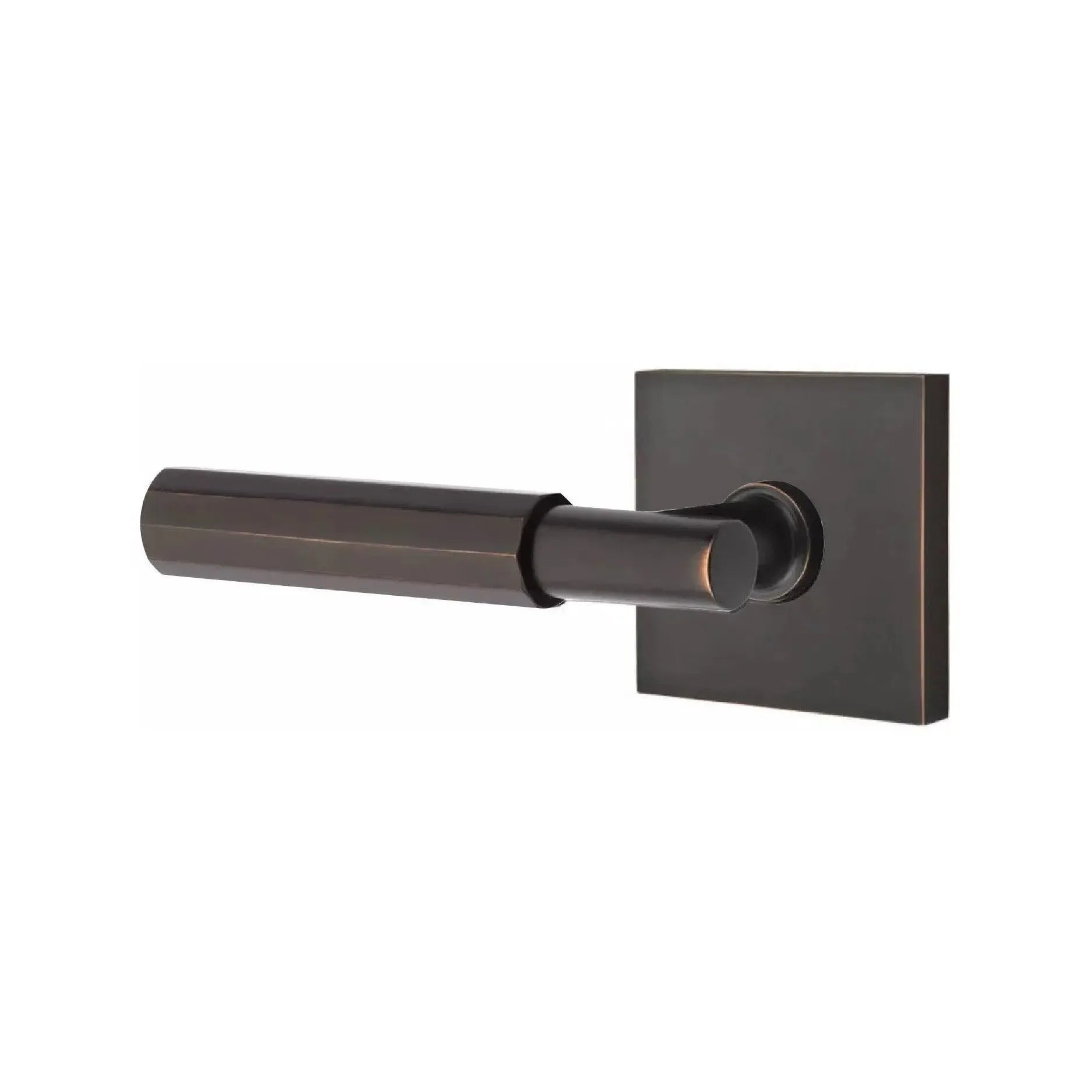 EmtekEmtek Select T-Bar Faceted Lever with Square Rosette in 