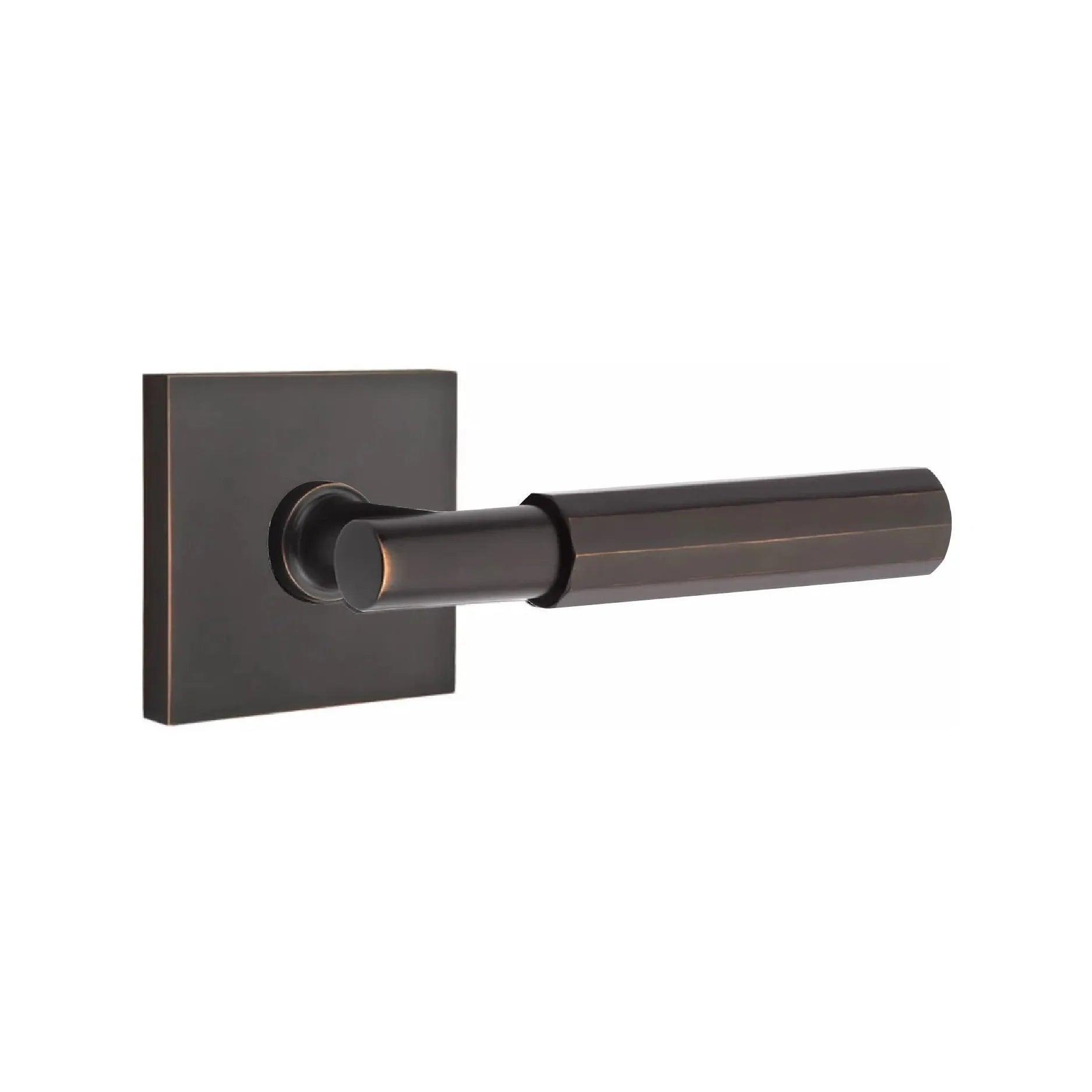 Emtek Select T-Bar Faceted Lever with Square Rosette 