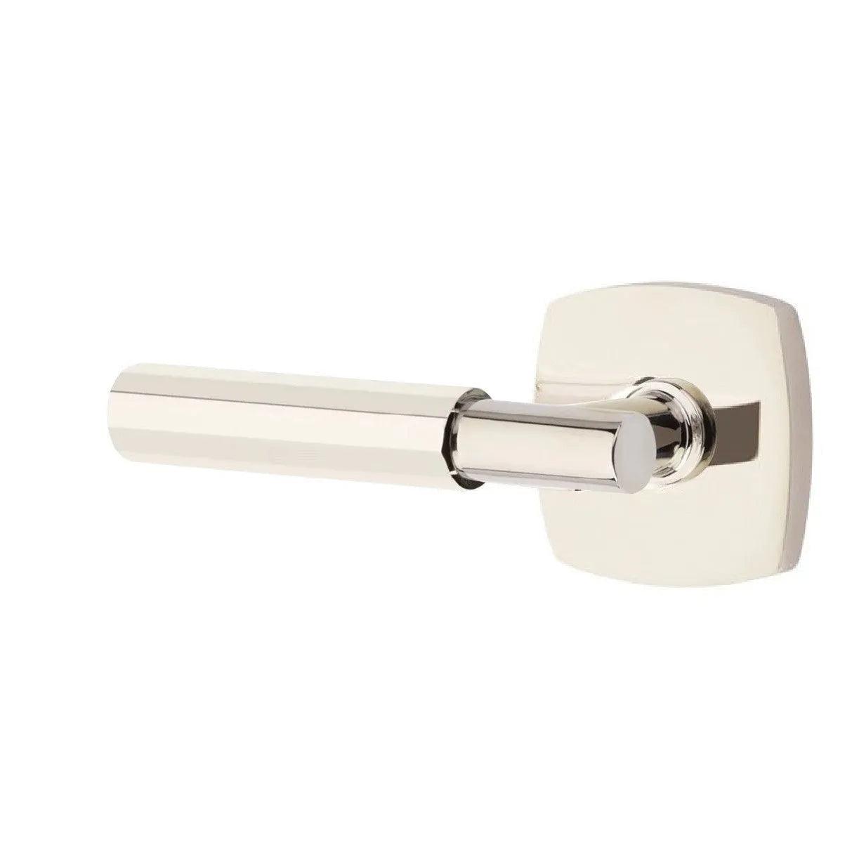 Emtek Select T-Bar Faceted Lever with Urban Modern Rosette 