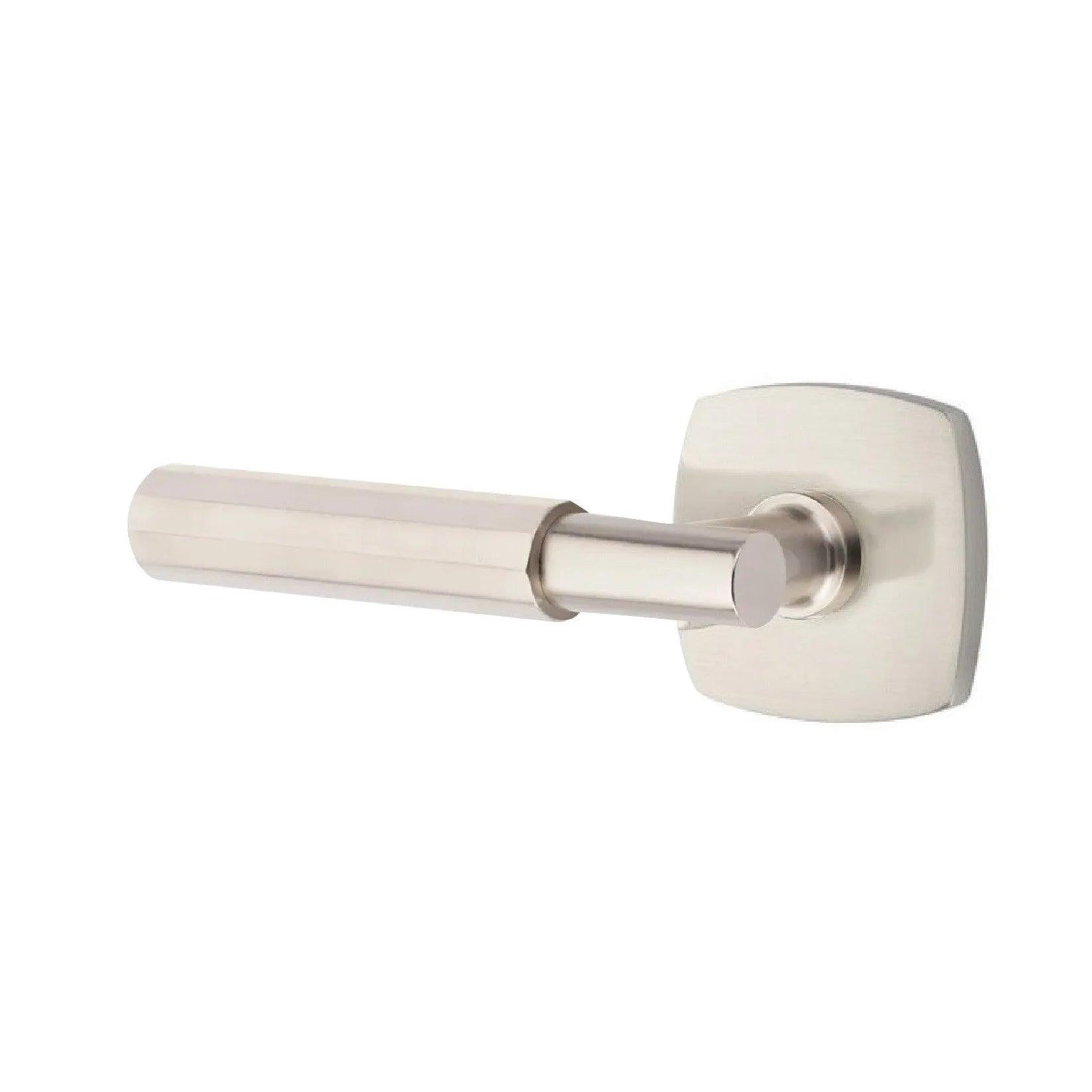 Emtek Select T-Bar Faceted Lever with Urban Modern Rosette 