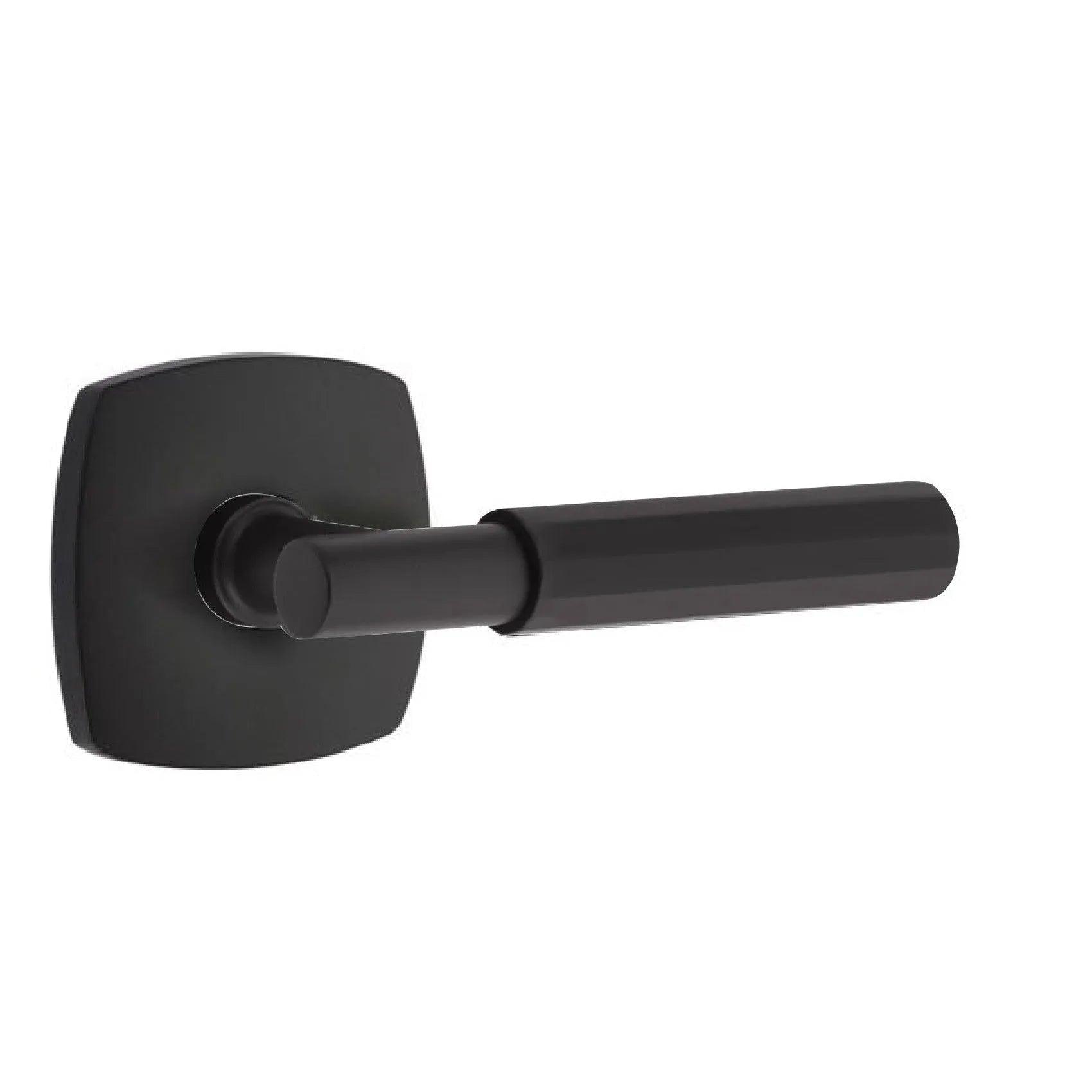 Emtek Select T-Bar Faceted Lever with Urban Modern Rosette 