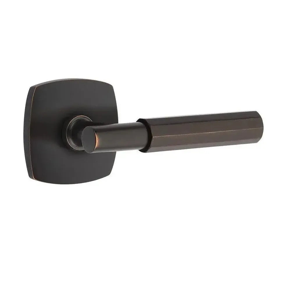 EmtekEmtek Select T-Bar Faceted Lever with Urban Modern Rosette in 