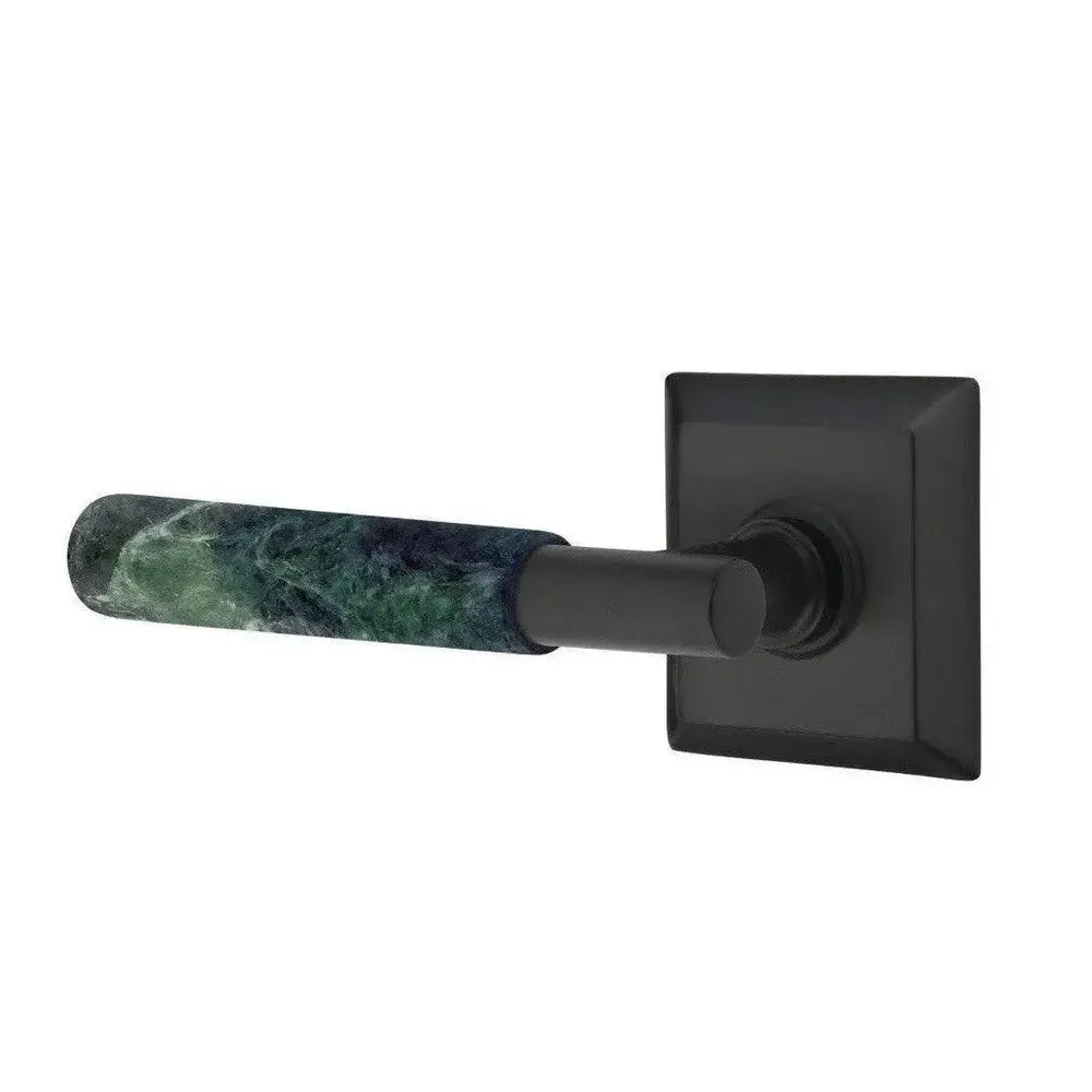 EmtekEmtek Select T-Bar Green Marble Lever with Quincy Rosette in 