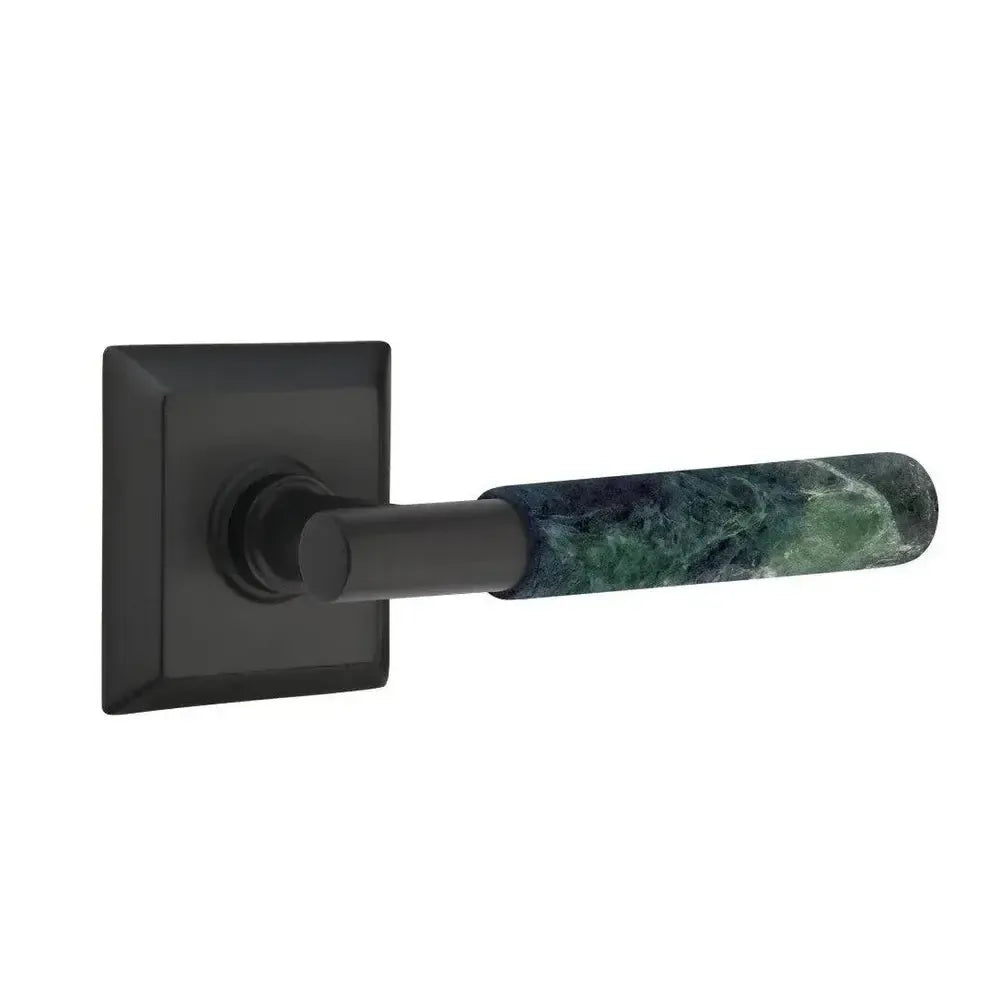EmtekEmtek Select T-Bar Green Marble Lever with Quincy Rosette in 