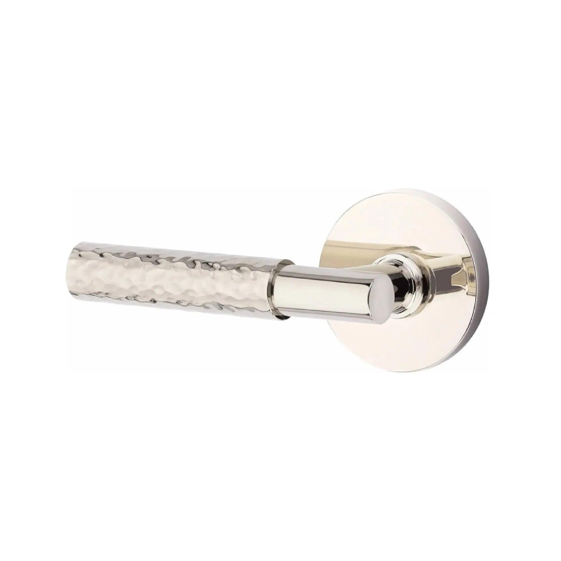 Emtek Select T-Bar Hammered Lever with Disk Rosette 