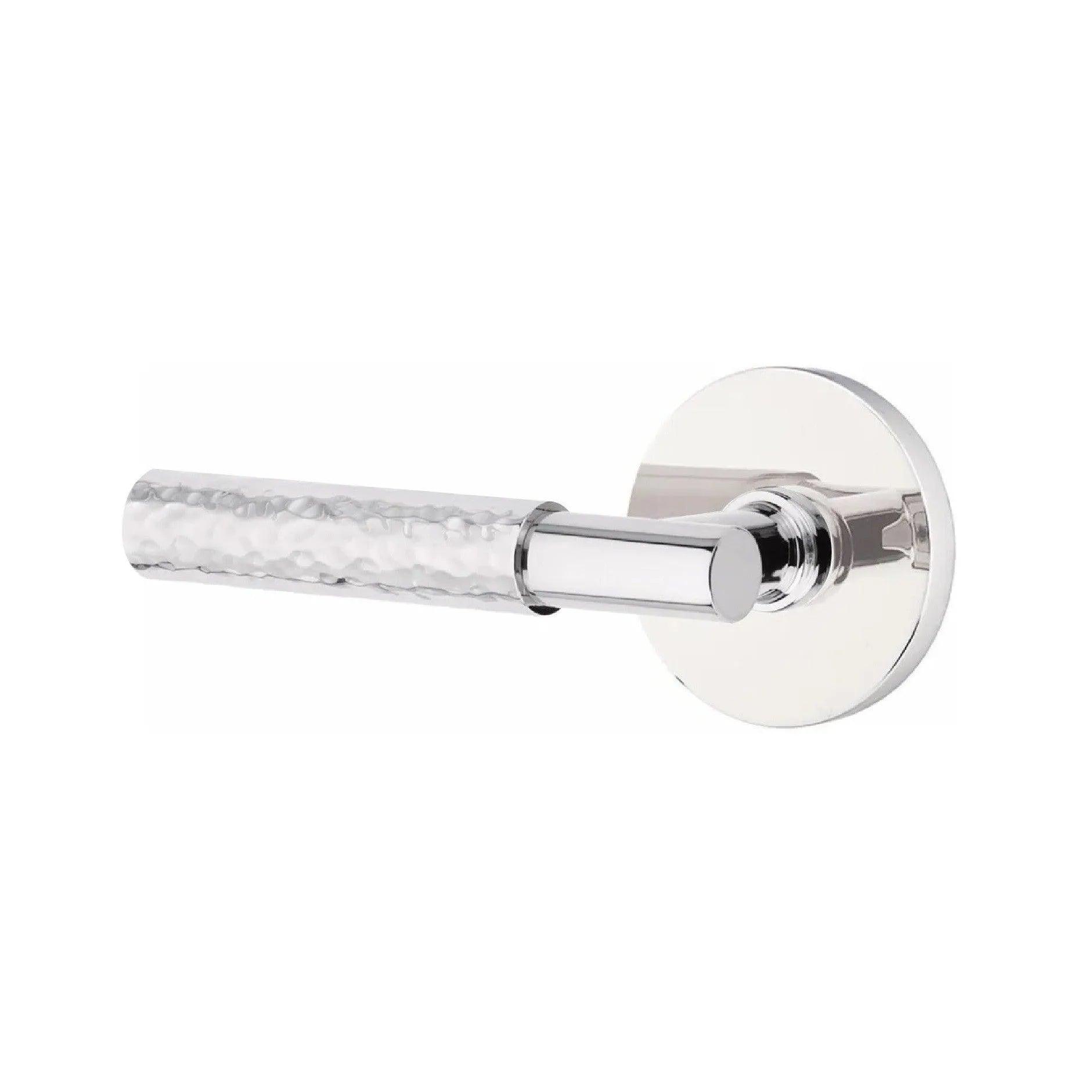 Emtek Select T-Bar Hammered Lever with Disk Rosette 