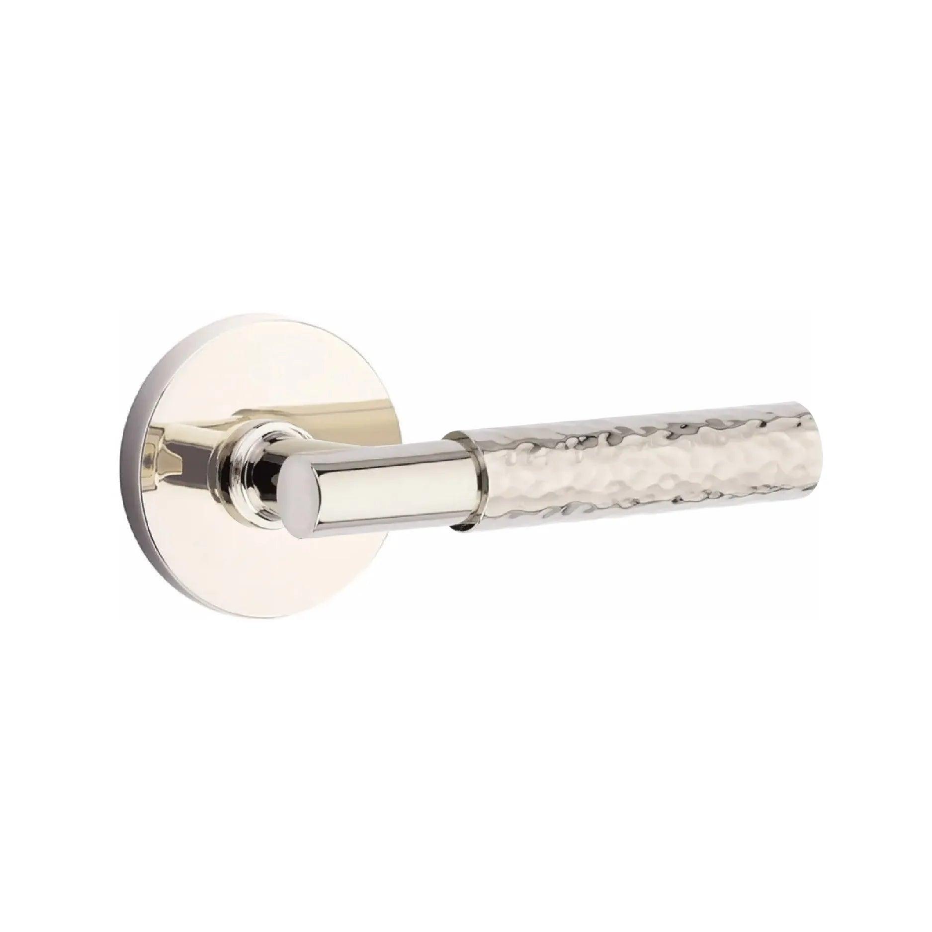 Emtek Select T-Bar Hammered Lever with Disk Rosette 