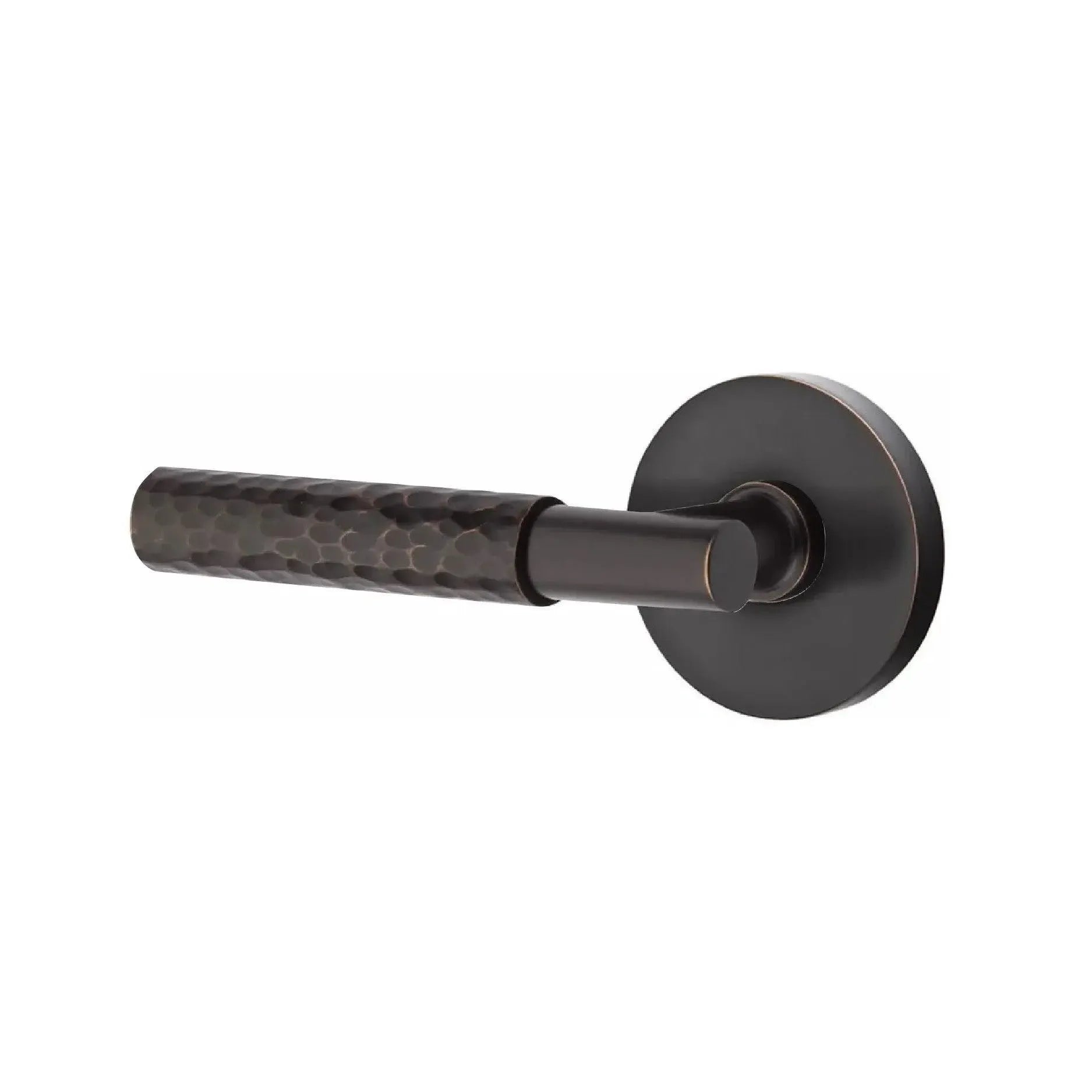 EmtekEmtek Select T-Bar Hammered Lever with Disk Rosette in 