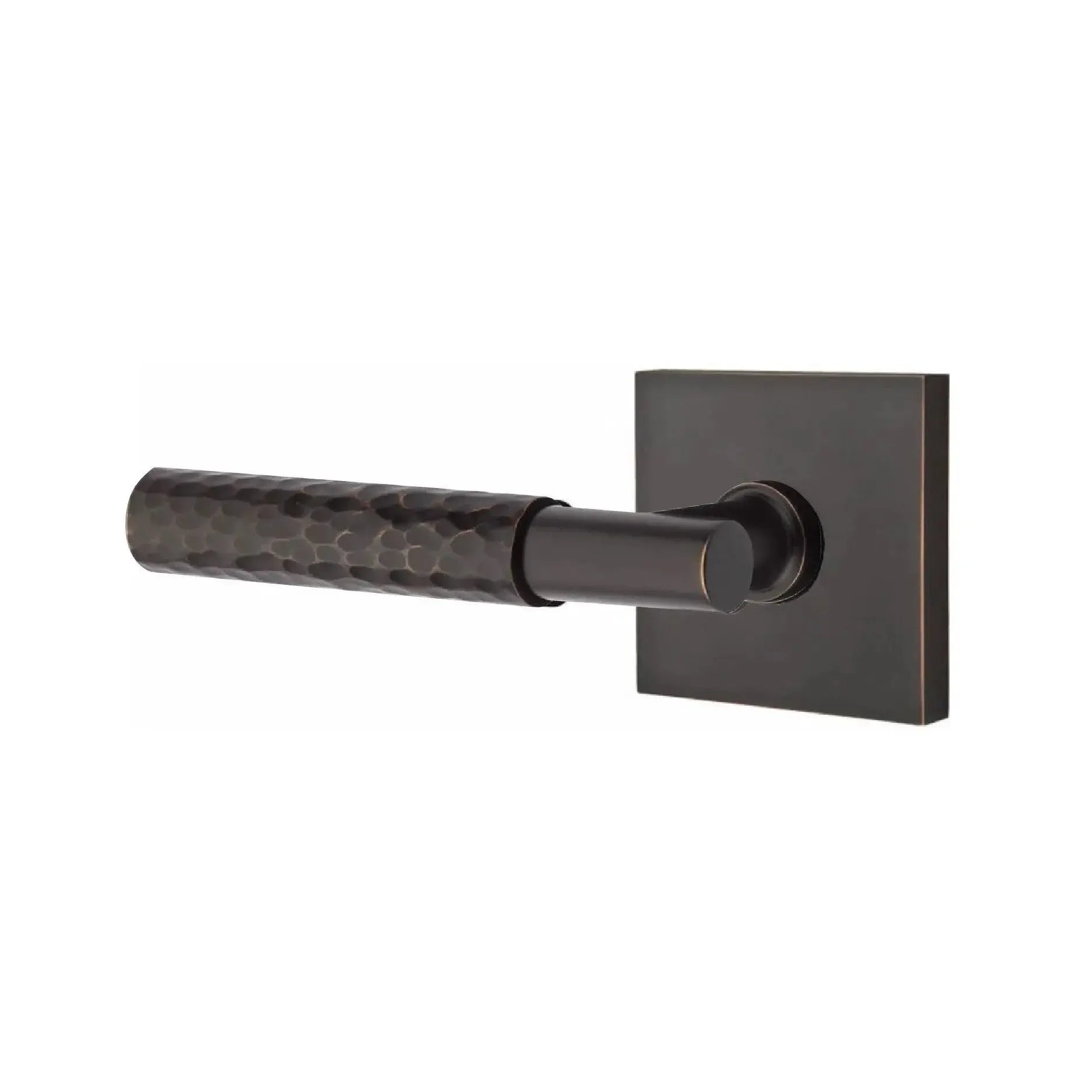 EmtekEmtek Select T-Bar Hammered Lever with Square Rosette in 