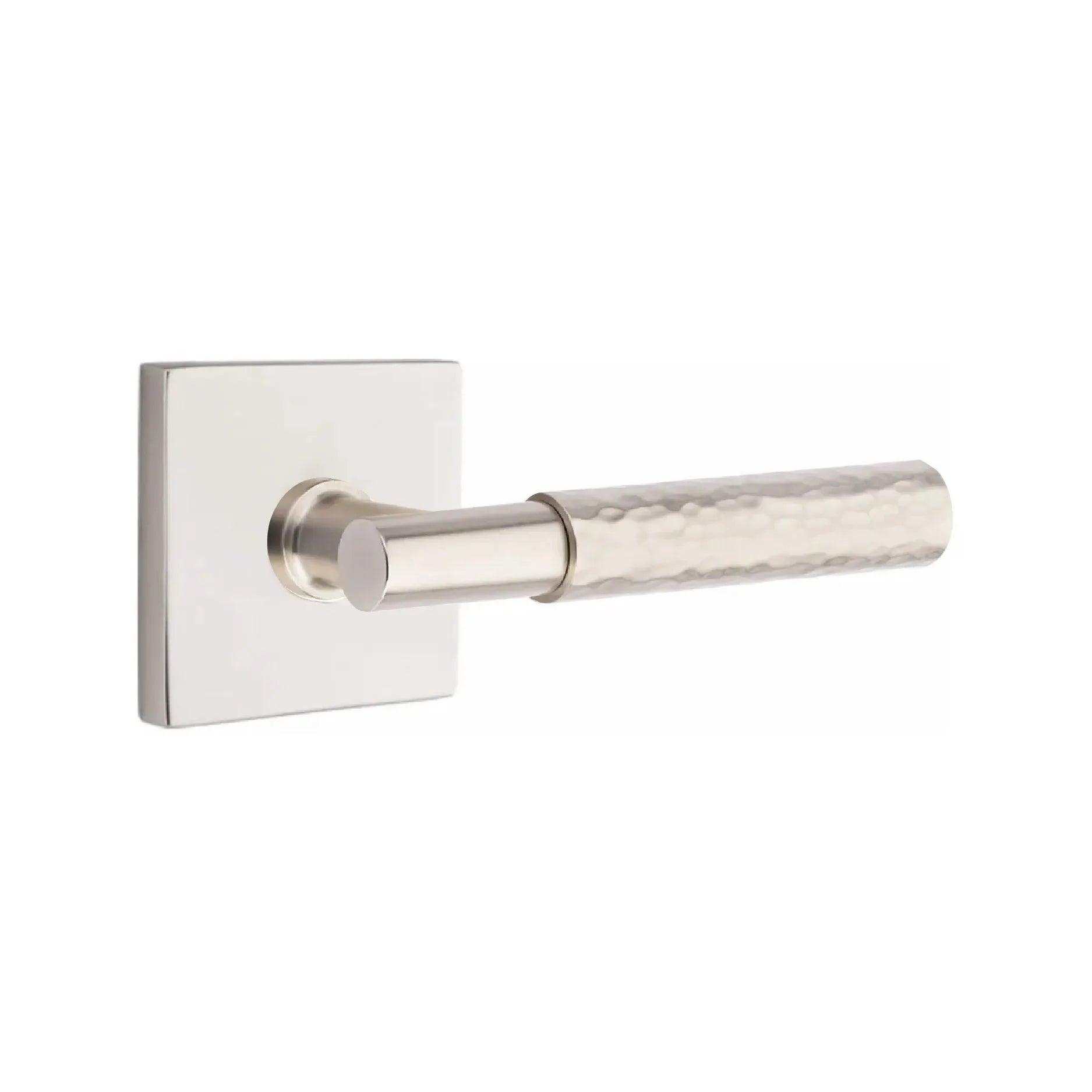 Emtek Select T-Bar Hammered Lever with Square Rosette 