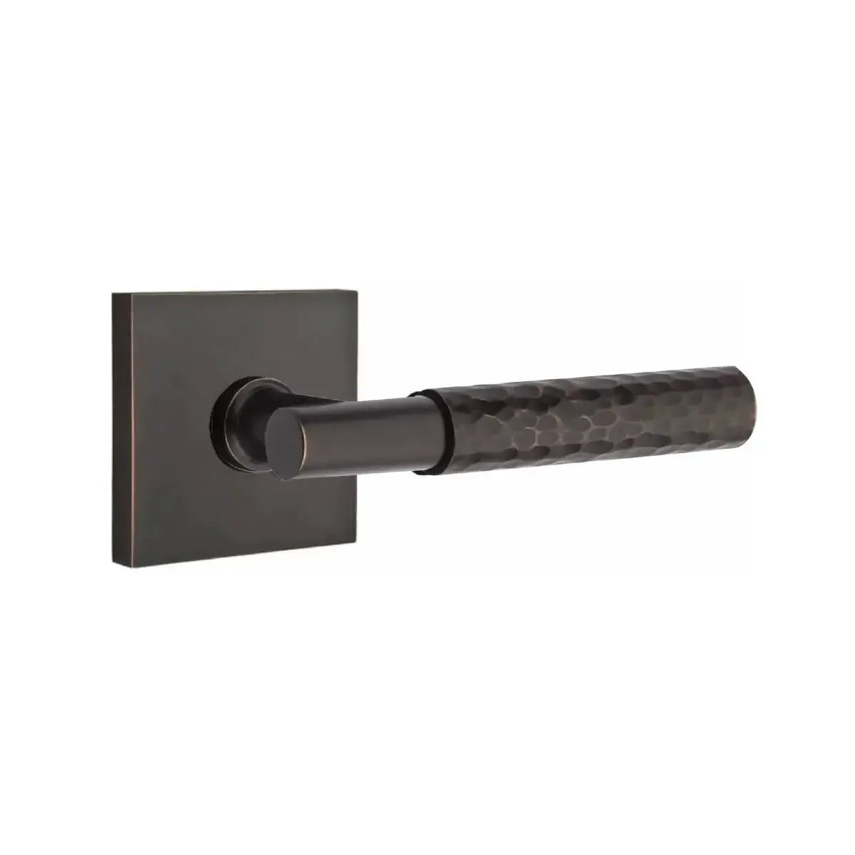 EmtekEmtek Select T-Bar Hammered Lever with Square Rosette in 