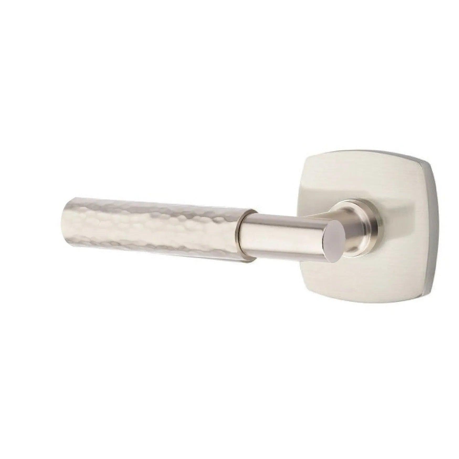 Emtek Select T-Bar Hammered Lever with Urban Modern Rosette 