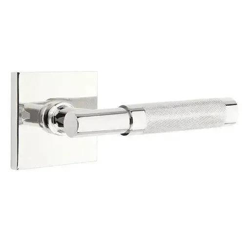EmtekEmtek Select T-Bar Knurled Lever with Square Rosette in 