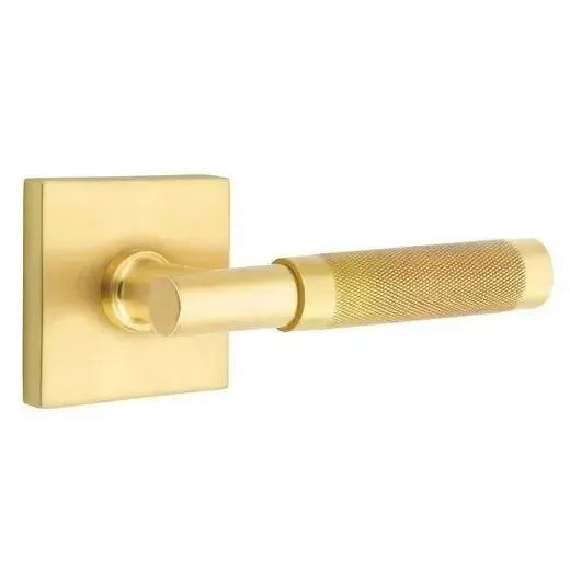 EmtekEmtek Select T-Bar Knurled Lever with Square Rosette in 