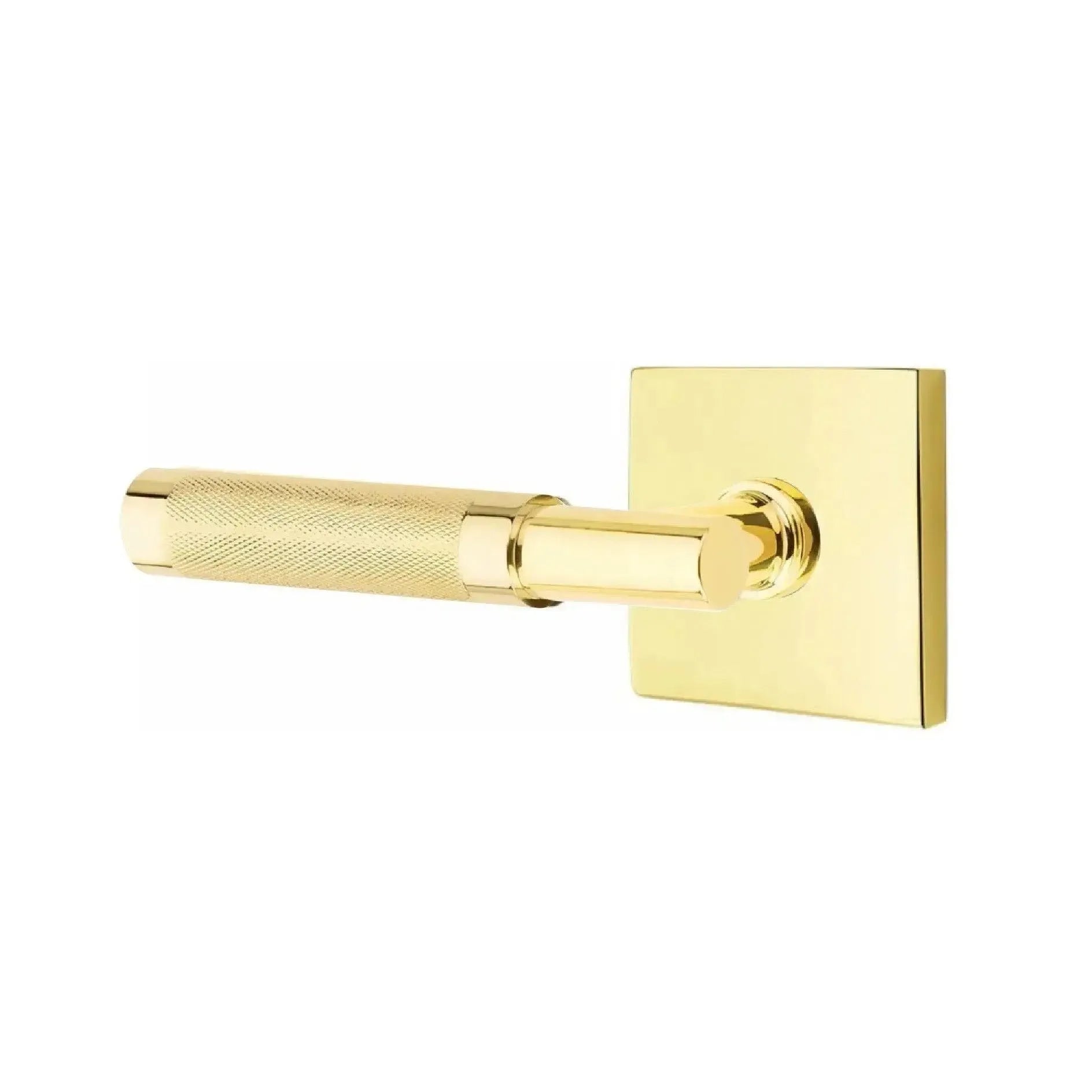 EmtekEmtek Select T-Bar Knurled Lever with Square Rosette in 