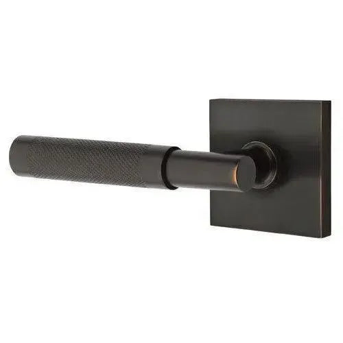 EmtekEmtek Select T-Bar Knurled Lever with Square Rosette in 