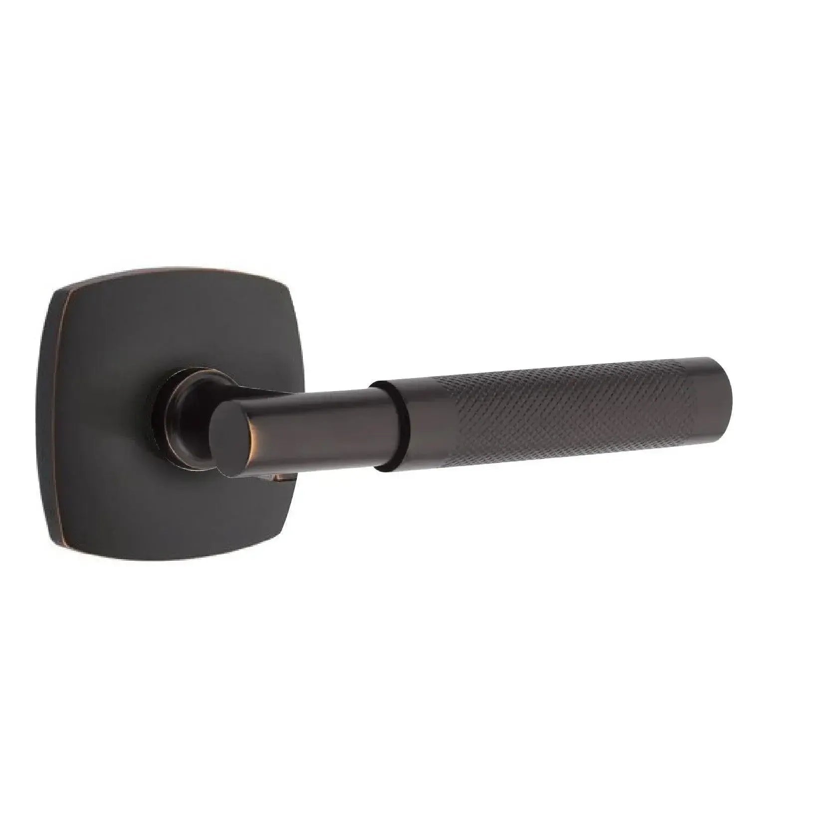EmtekEmtek Select T-Bar Knurled Lever with Urban Modern Rosette in 