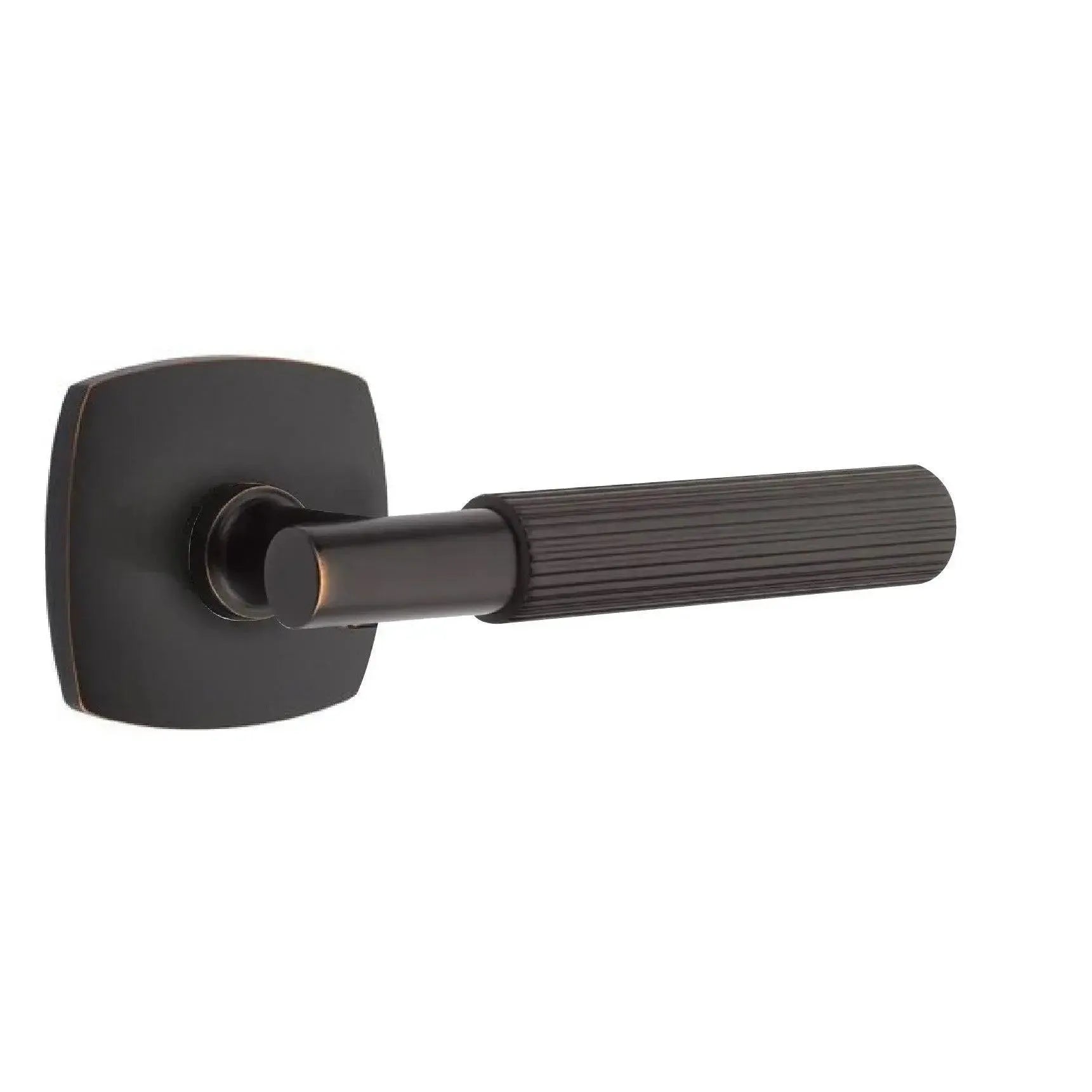 EmtekEmtek Select T-Bar Straight Knurled Lever with Urban Modern Rosette in 