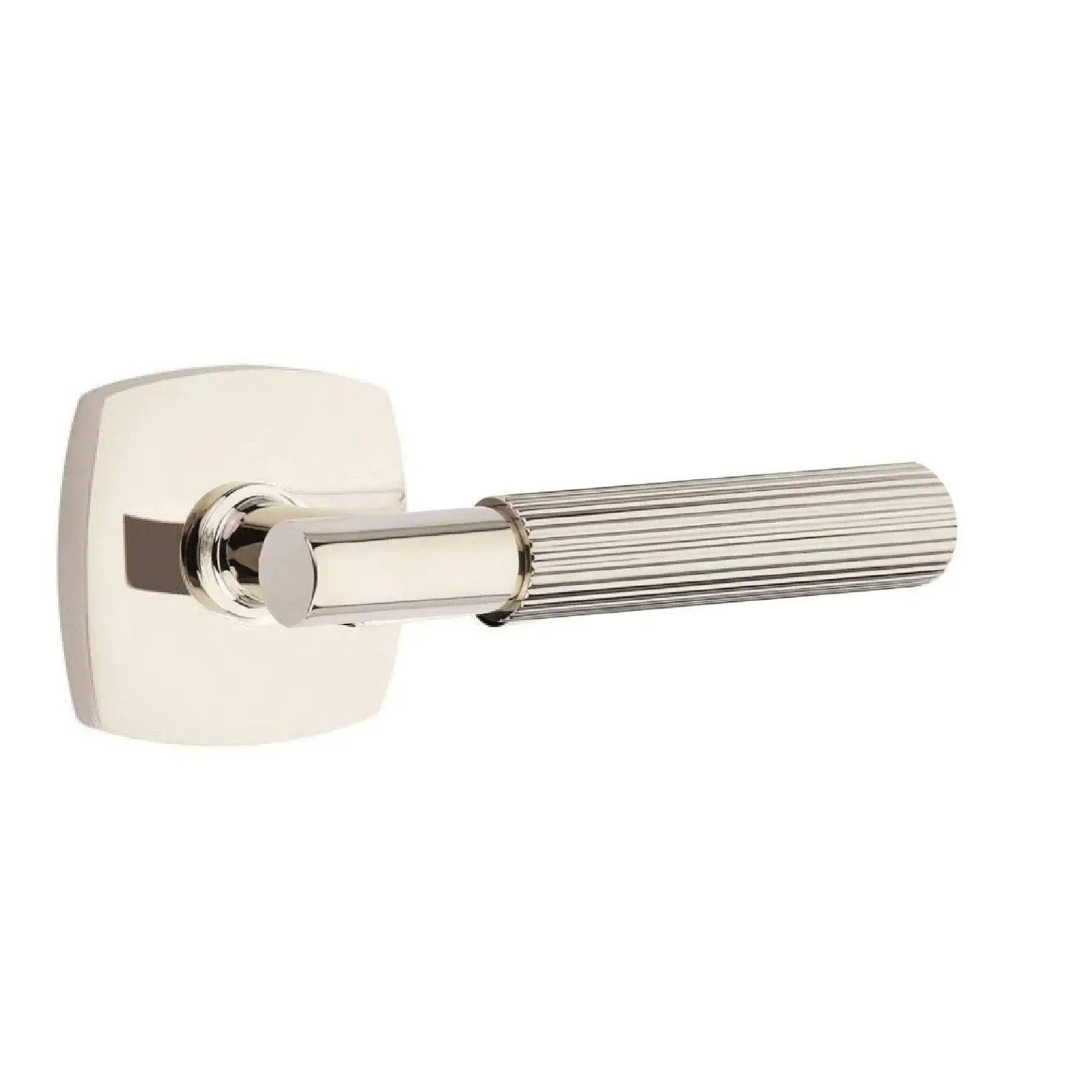 EmtekEmtek Select T-Bar Straight Knurled Lever with Urban Modern Rosette in 