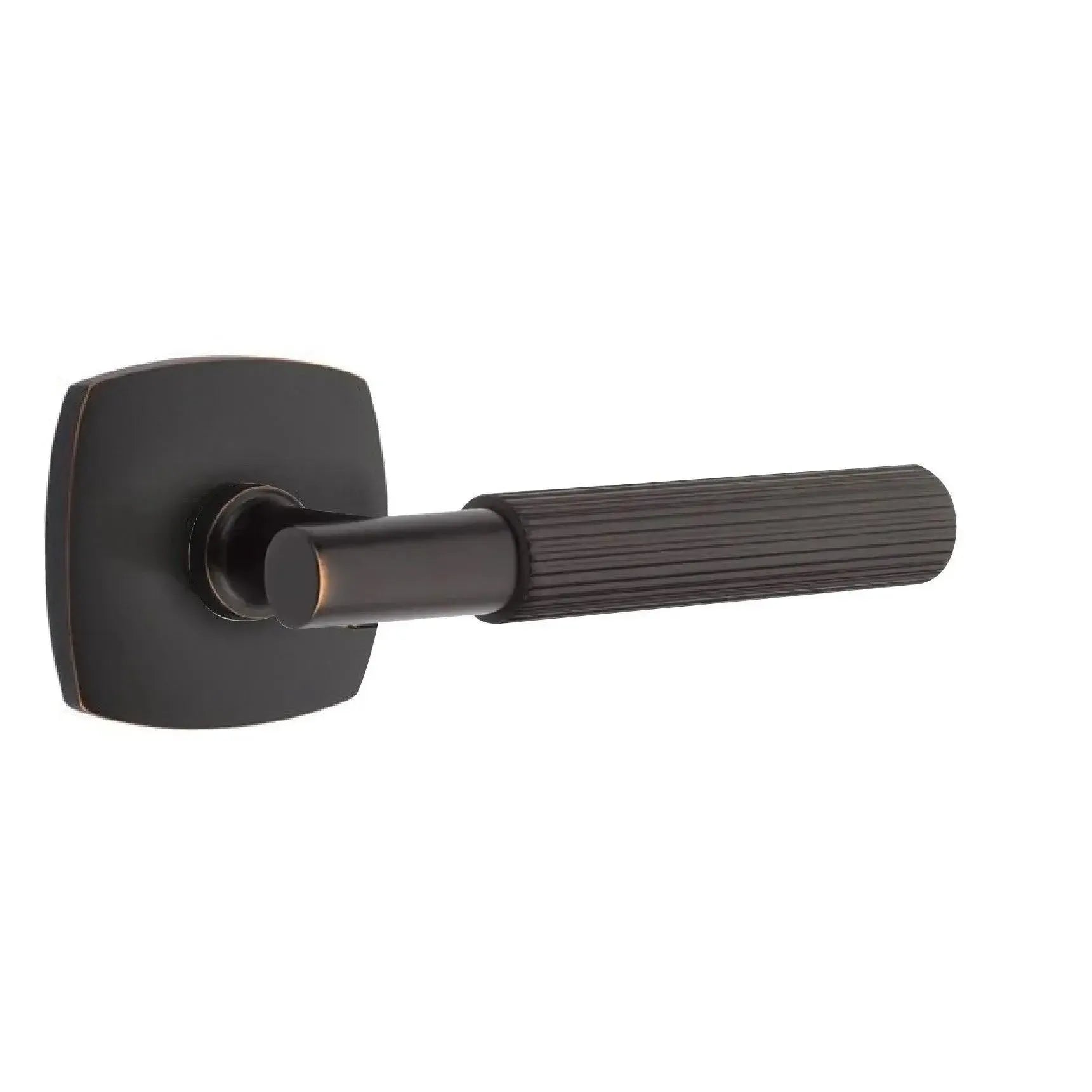 EmtekEmtek Select T-Bar Straight Knurled Lever with Urban Modern Rosette in 