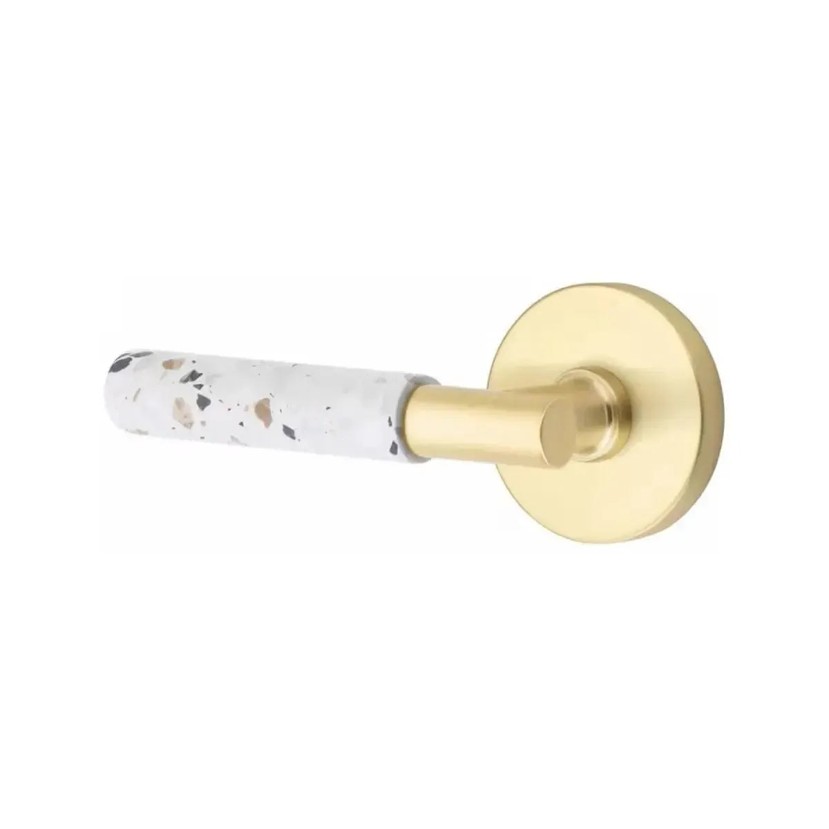 EmtekEmtek Select T-Bar Terrazzo Lever with Disk Rosette in 