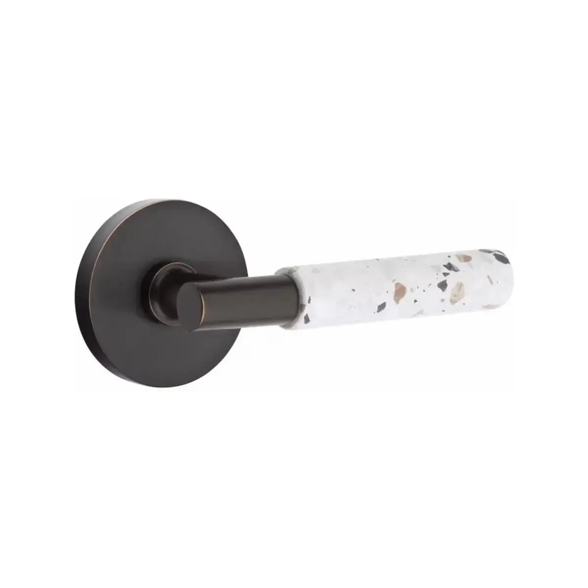EmtekEmtek Select T-Bar Terrazzo Lever with Disk Rosette in 