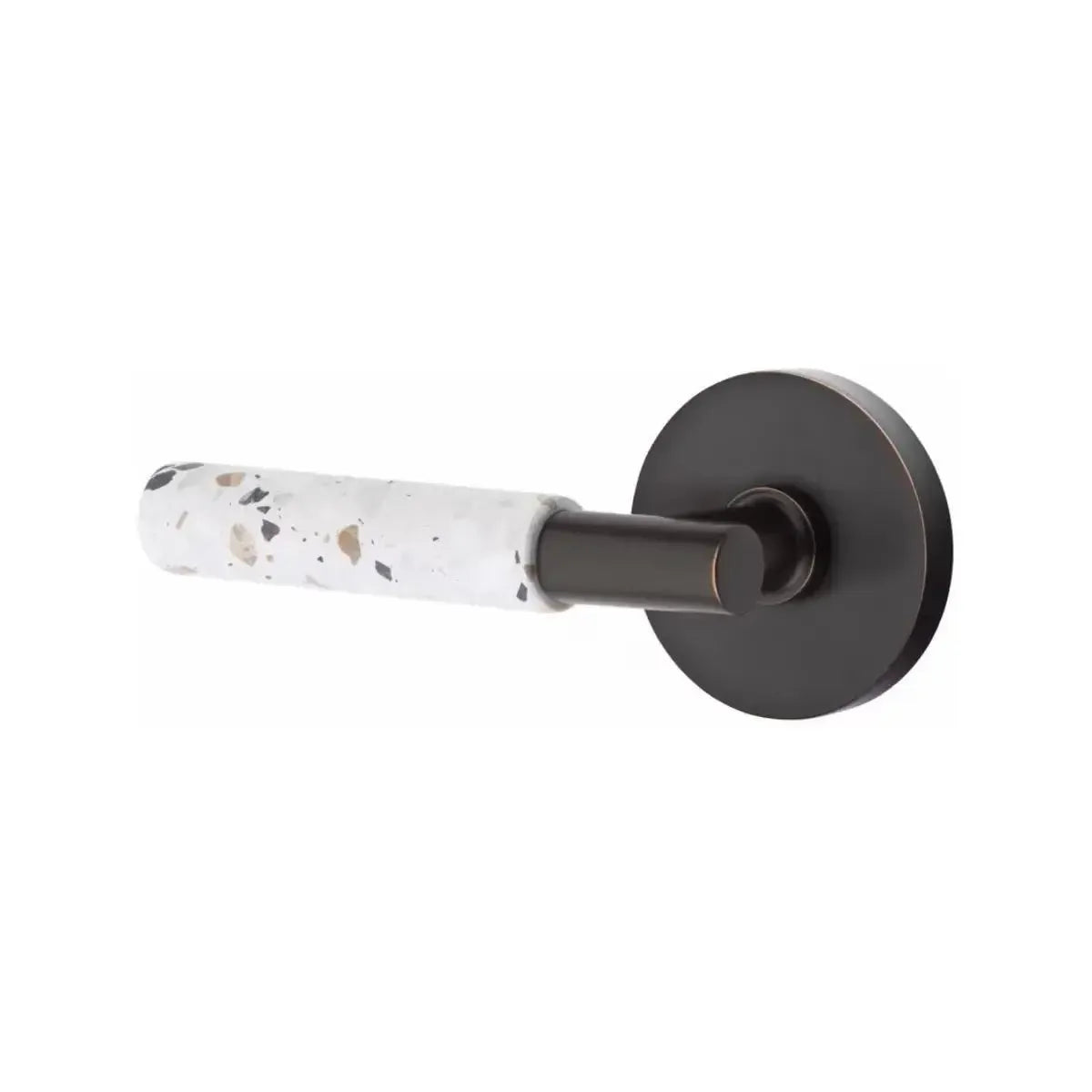 EmtekEmtek Select T-Bar Terrazzo Lever with Disk Rosette in 