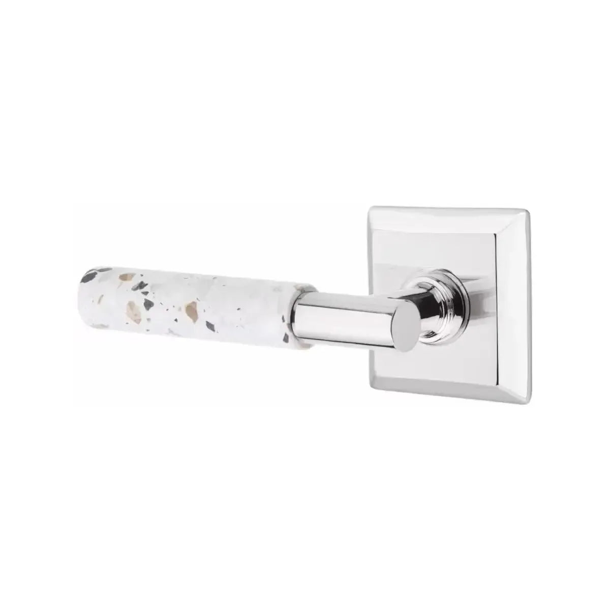 EmtekEmtek Select T-Bar Terrazzo Lever with Quincy Rosette in 