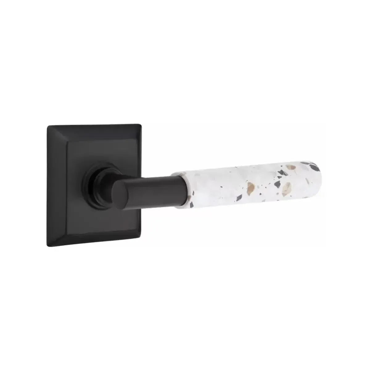 EmtekEmtek Select T-Bar Terrazzo Lever with Quincy Rosette in 