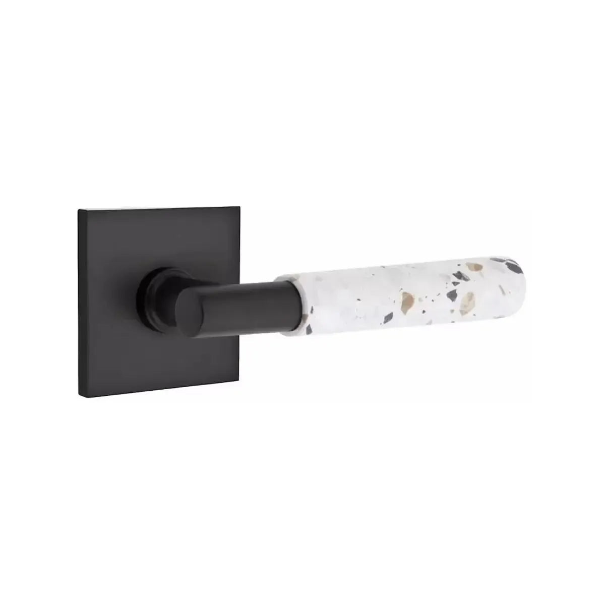 EmtekEmtek Select T-Bar Terrazzo Lever with Square Rosette in 