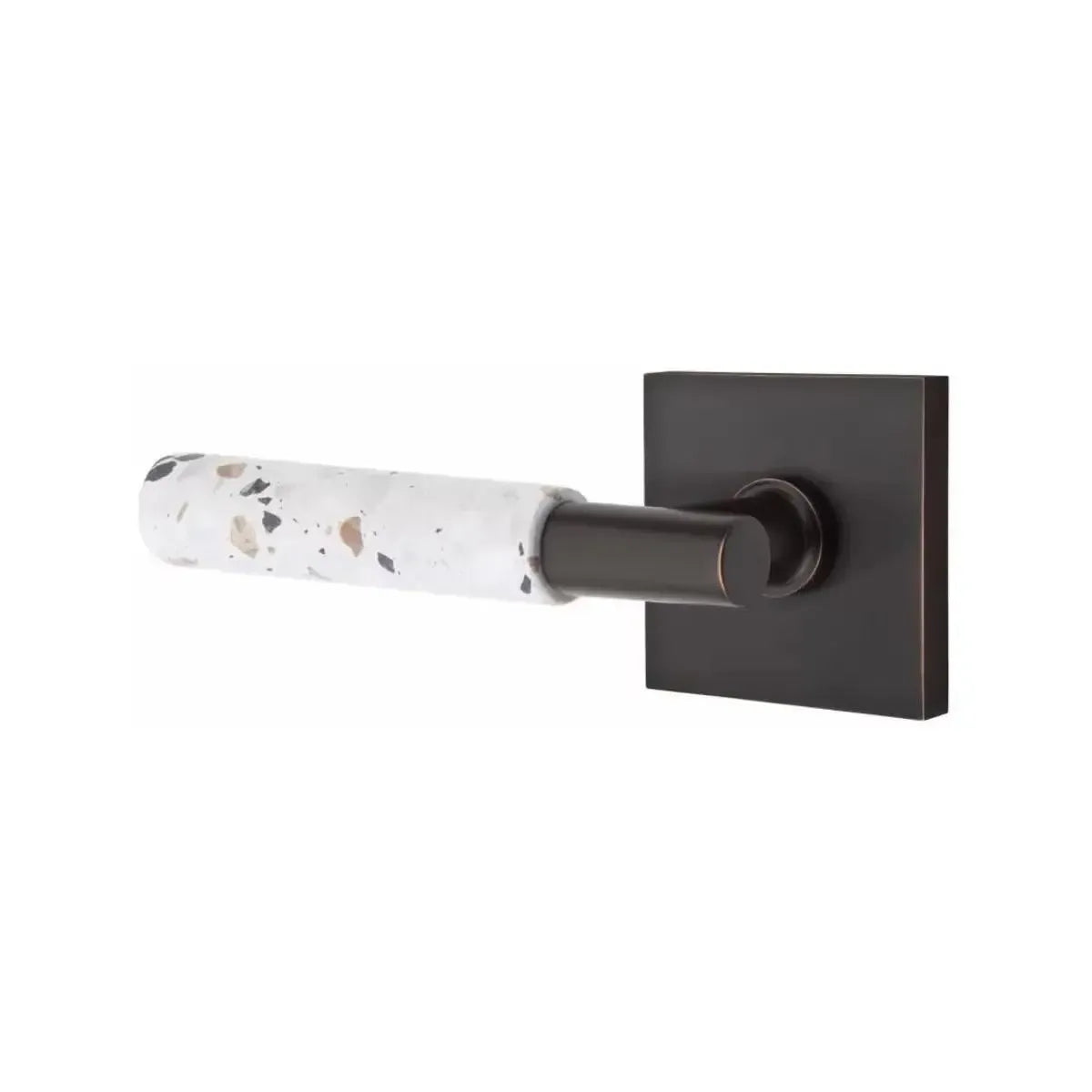 EmtekEmtek Select T-Bar Terrazzo Lever with Square Rosette in 