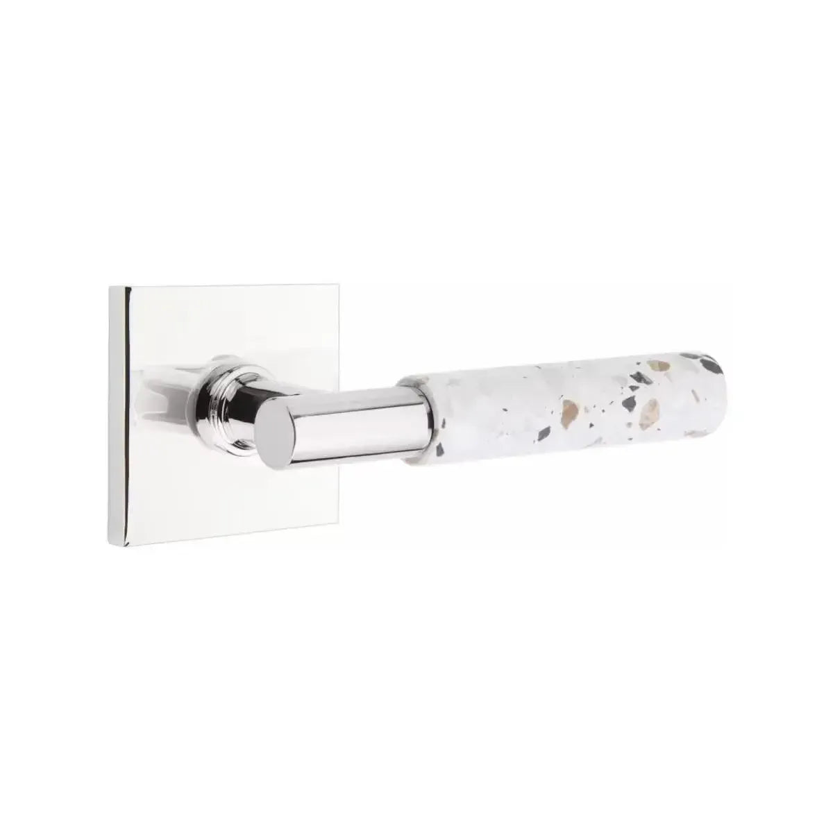 EmtekEmtek Select T-Bar Terrazzo Lever with Square Rosette in 