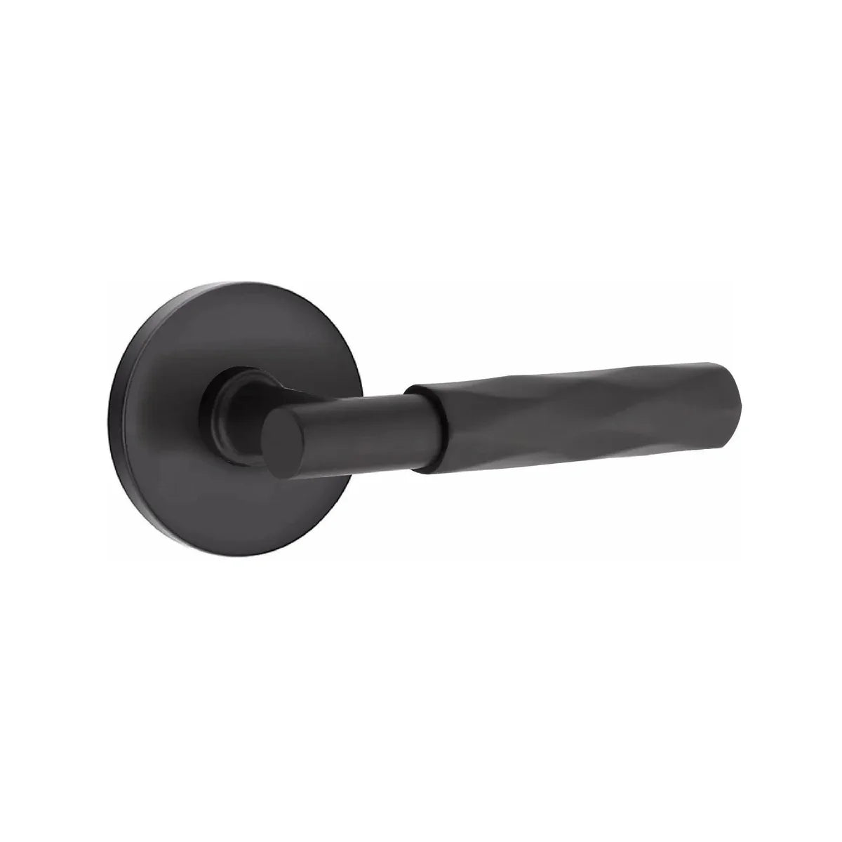 Emtek Select T-Bar Tribeca Lever with Disk Rosette Flat Black