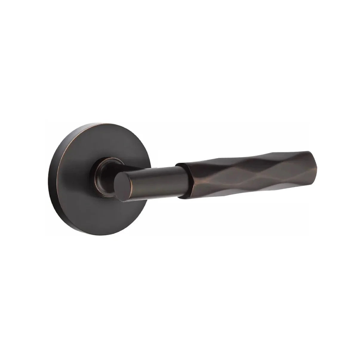 Emtek Select T-Bar Tribeca Lever with Disk Rosette Oil Rubbed Bronze