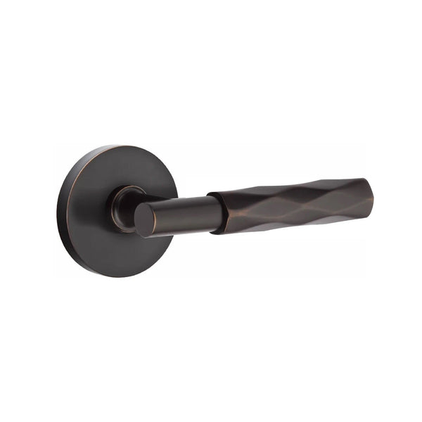 Emtek Select T-Bar Tribeca Lever with Disk Rosette in finish