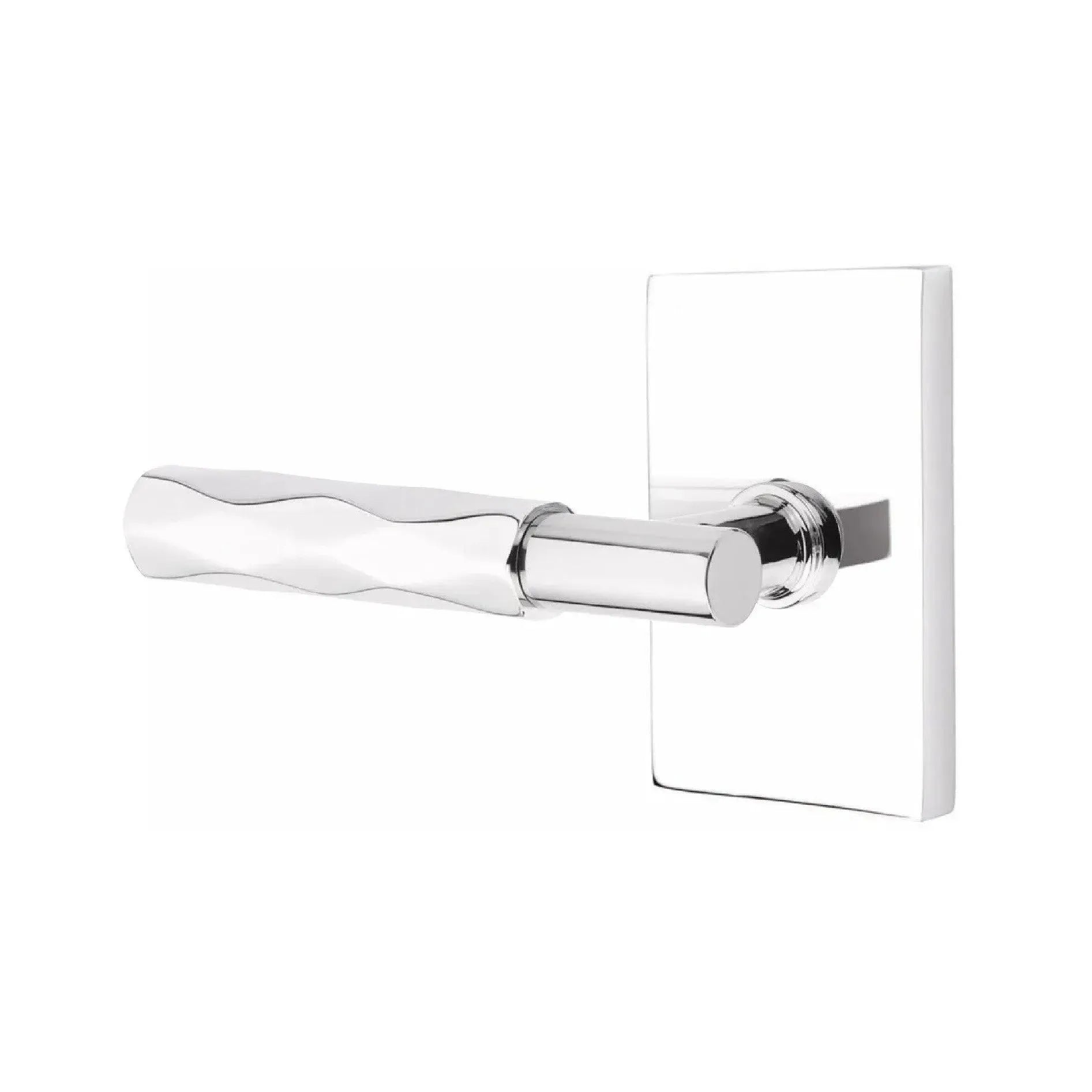 EmtekEmtek Select T-Bar Tribeca Lever with Modern Rectangular Rosette in 