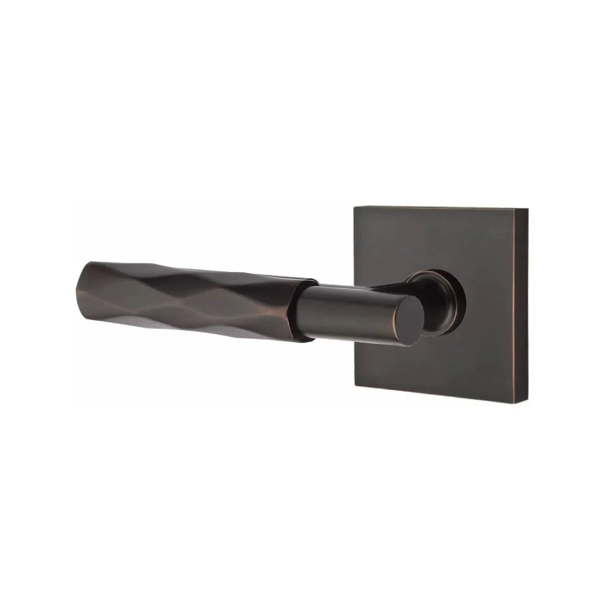 Emtek Select T-Bar Tribeca Lever with Square Rosette Oil Rubbed Bronze