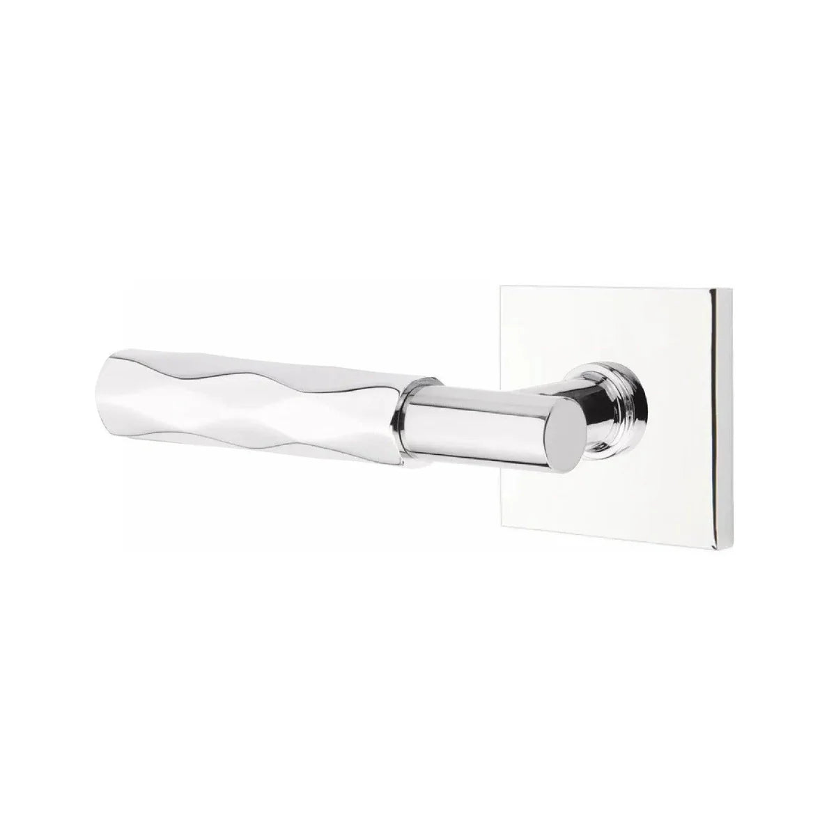 Emtek Select T-Bar Tribeca Lever with Square Rosette Polished Chrome