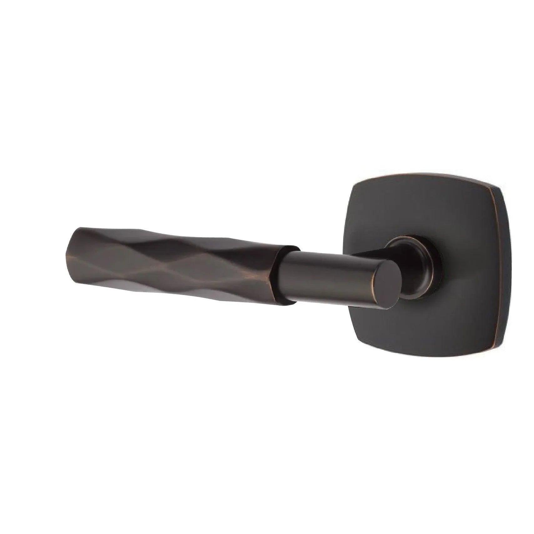 Emtek Select T-Bar Tribeca Lever with Urban Modern Rosette 
