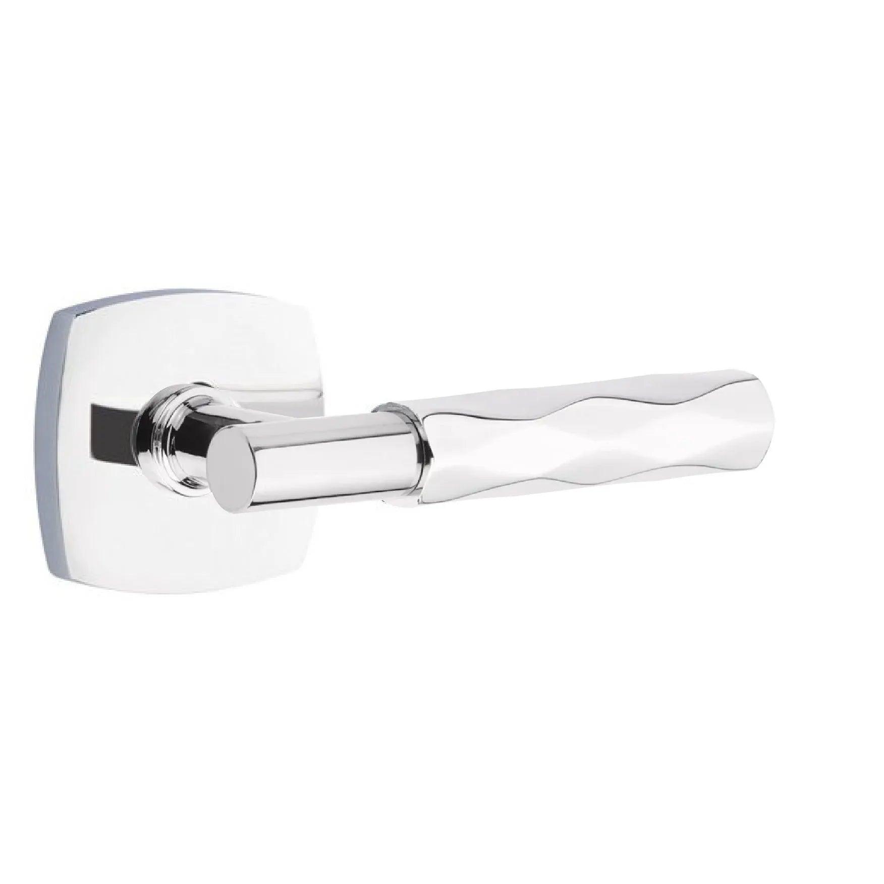 Emtek Select T-Bar Tribeca Lever with Urban Modern Rosette 