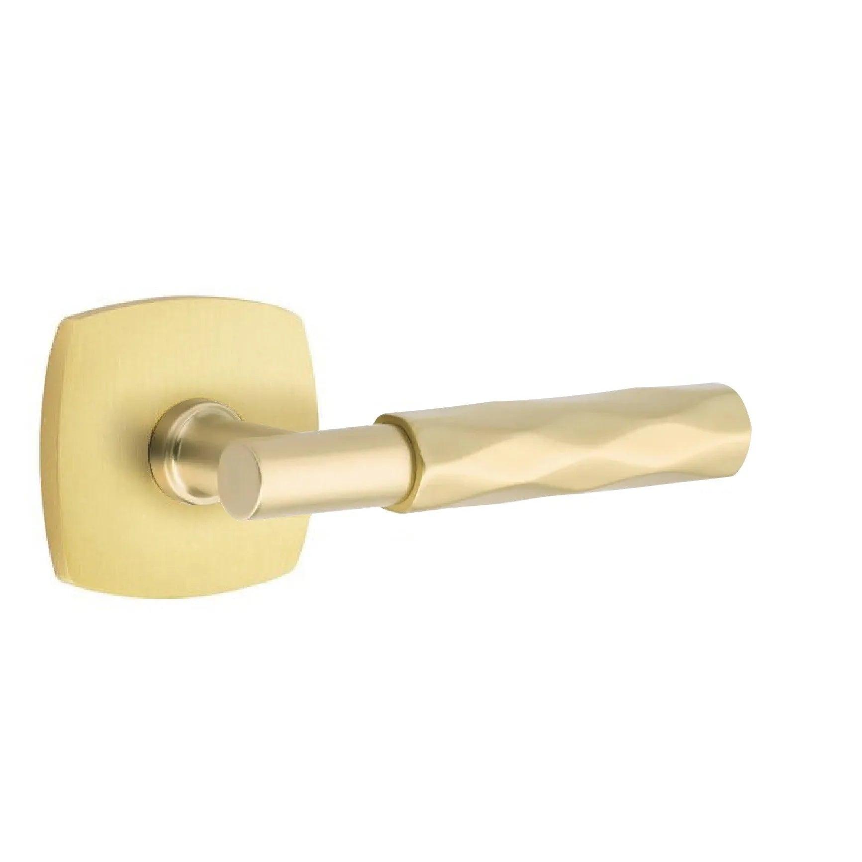 Emtek Select T-Bar Tribeca Lever with Urban Modern Rosette 