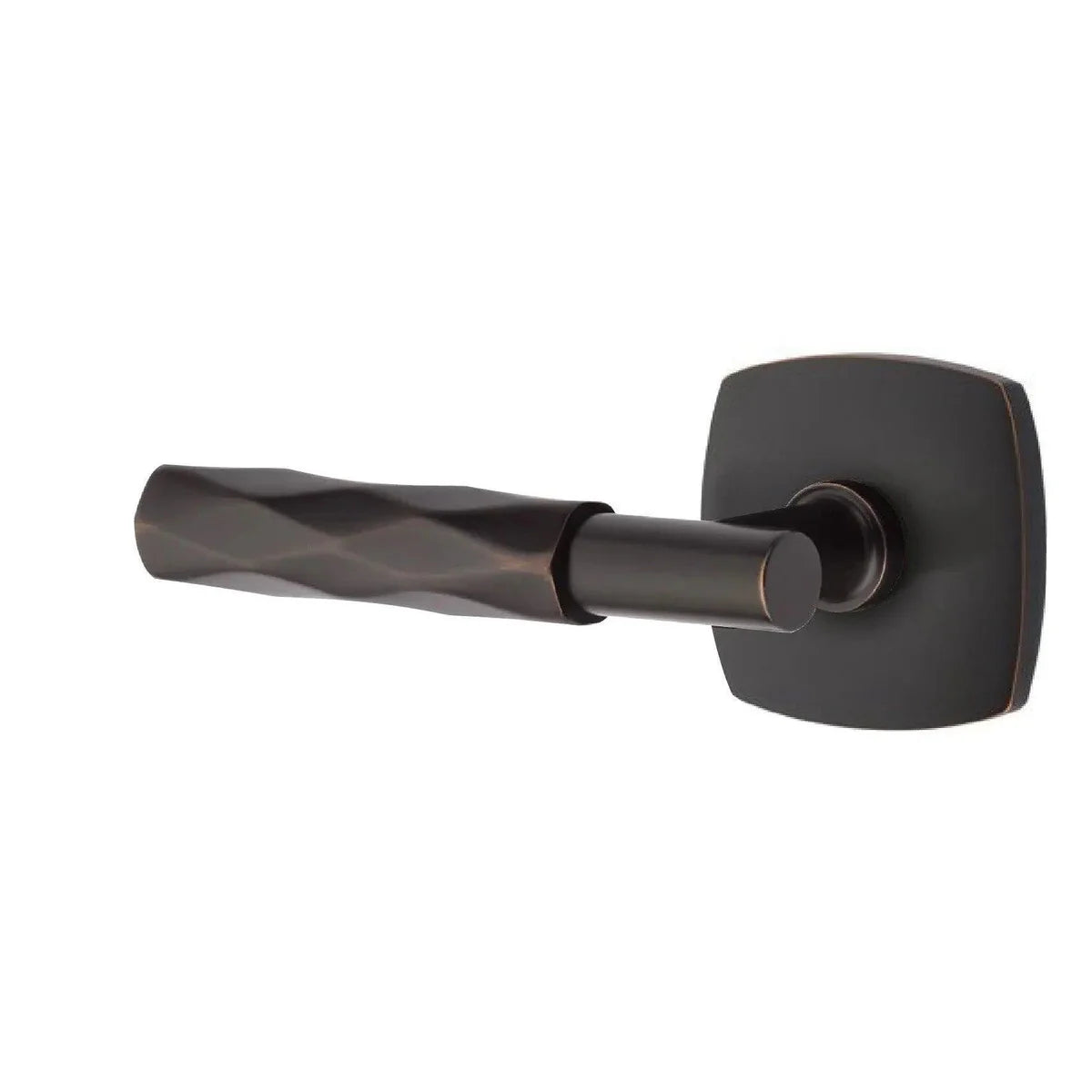 Emtek Select T-Bar Tribeca Lever with Urban Modern Rosette Oil Rubbed Bronze
