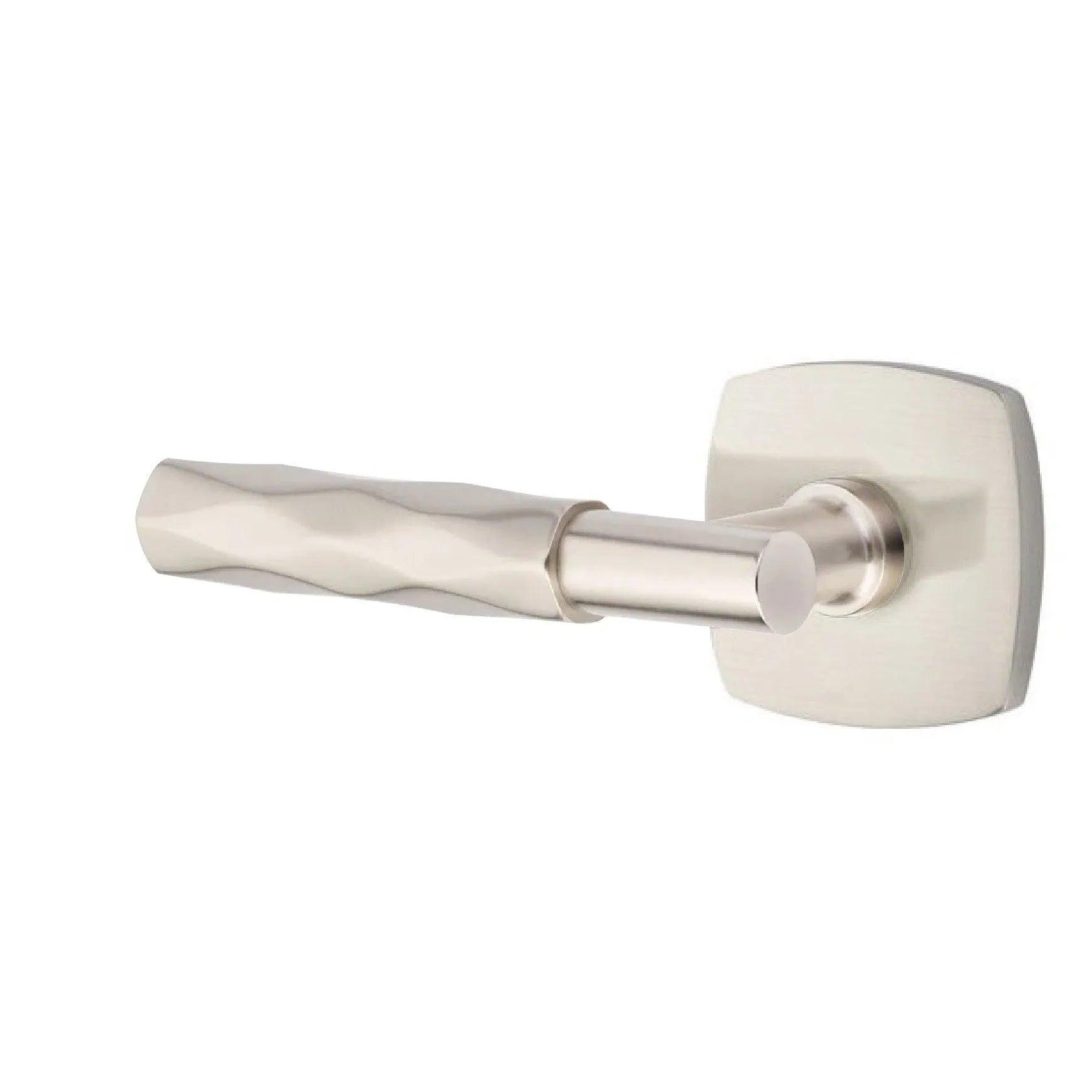 Emtek Select T-Bar Tribeca Lever with Urban Modern Rosette Satin Nickel