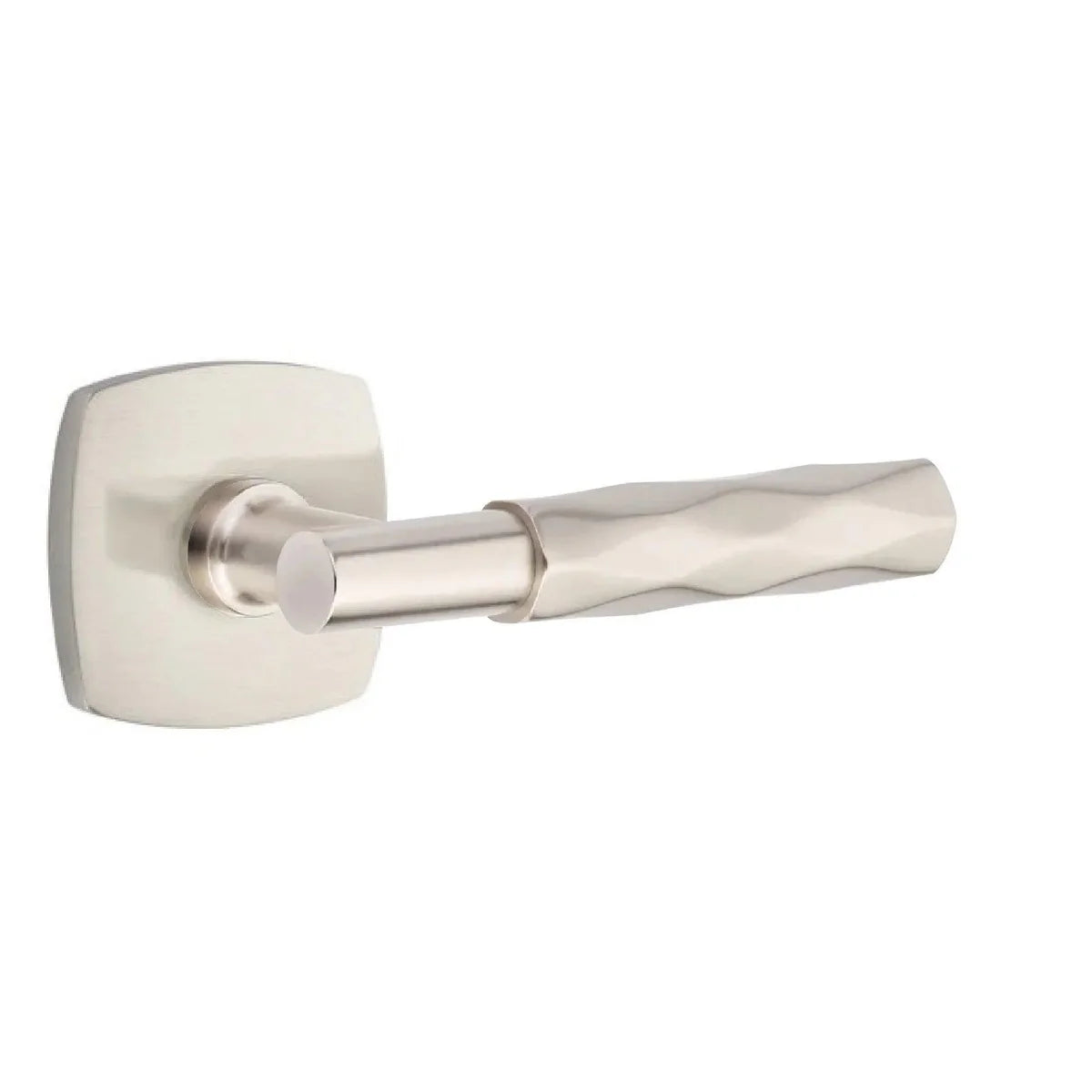 Emtek Select T-Bar Tribeca Lever with Urban Modern Rosette Satin Nickel