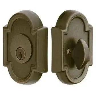 EmtekEmtek Single Cylinder #11 Tuscany Bronze Keyed Deadbolt in 