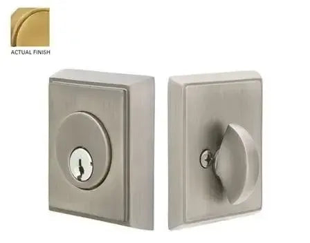 EmtekEmtek Single Cylinder Rectangular Keyed Deadbolt in 