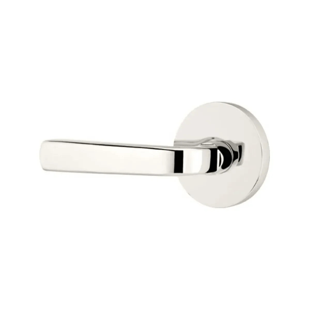Emtek Sion Lever With Disk Rosette Lifetime Polished Nickel