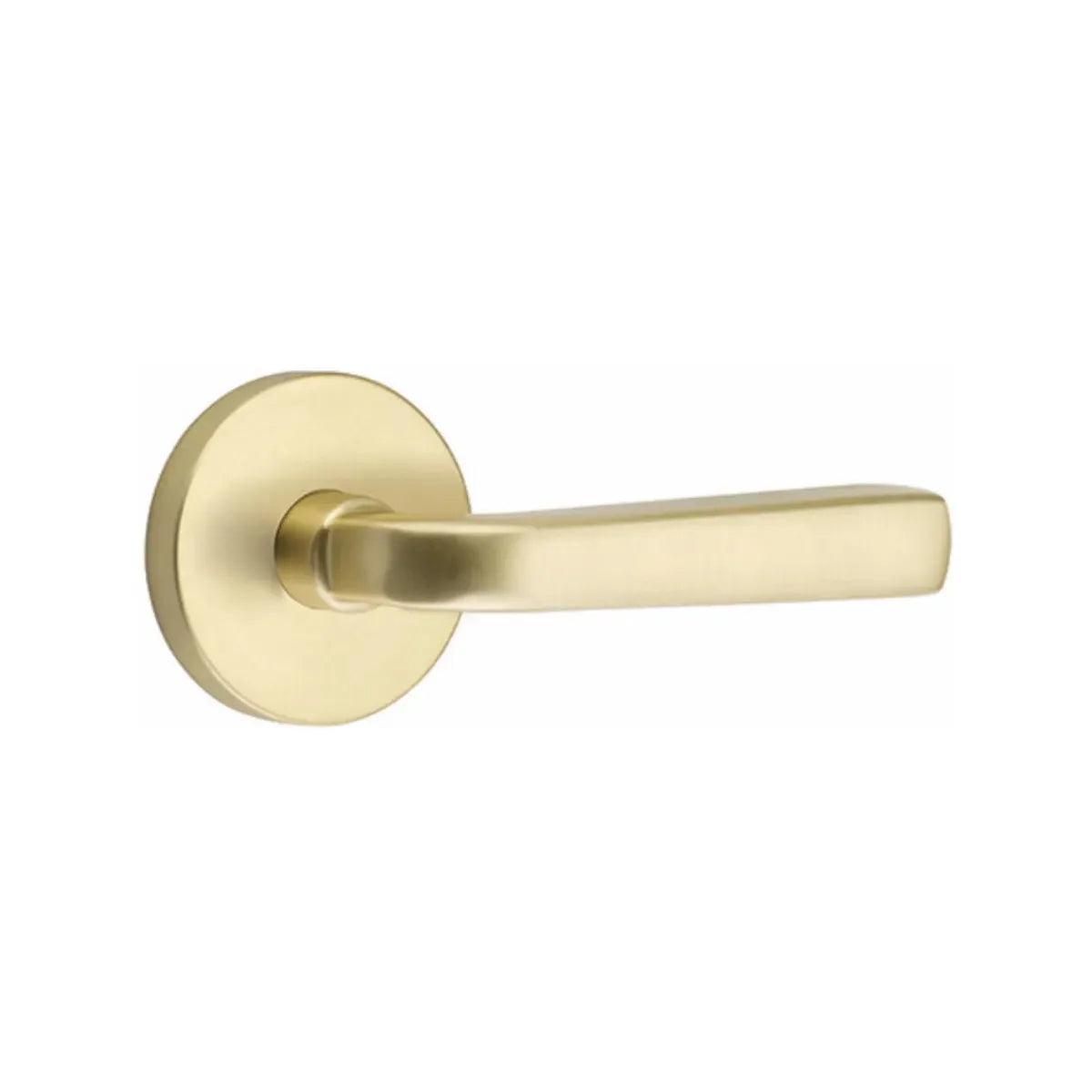 Emtek Sion Lever With Disk Rosette Satin Brass