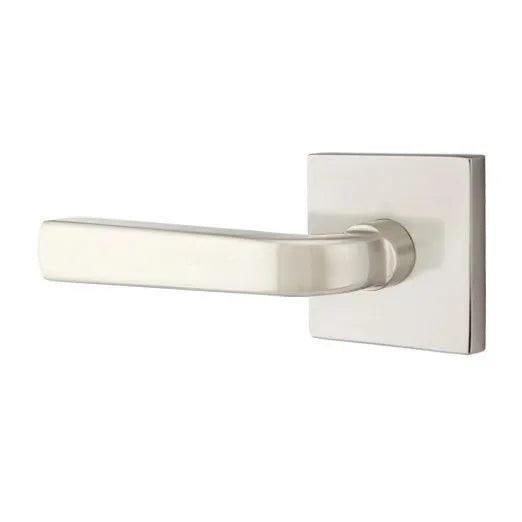 Emtek Sion Lever With Square Rosette in Satin Nickel finish